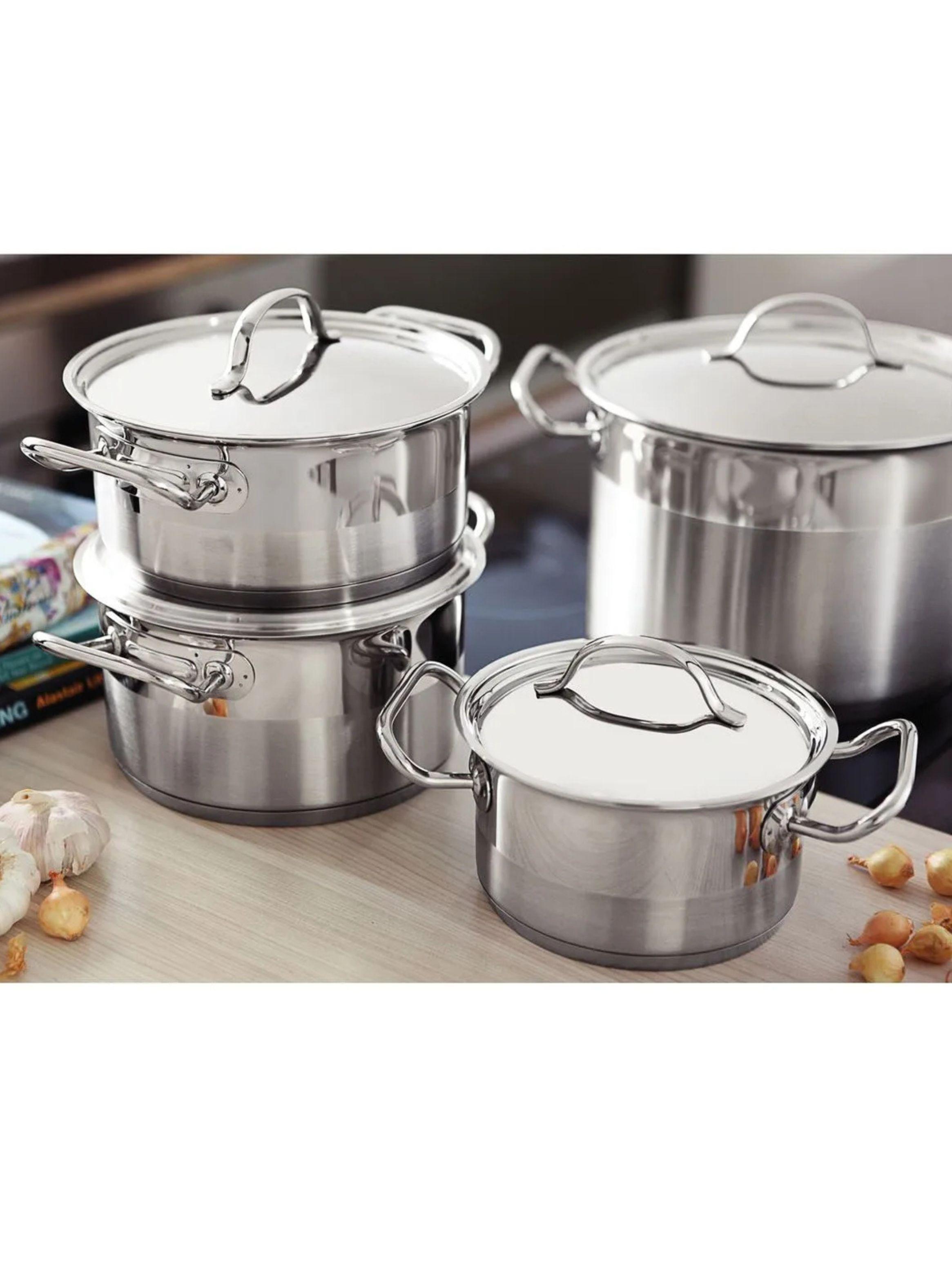 Olla Alta de Acero Inox 24 cm 7 8 L Tramontina Profesional-5