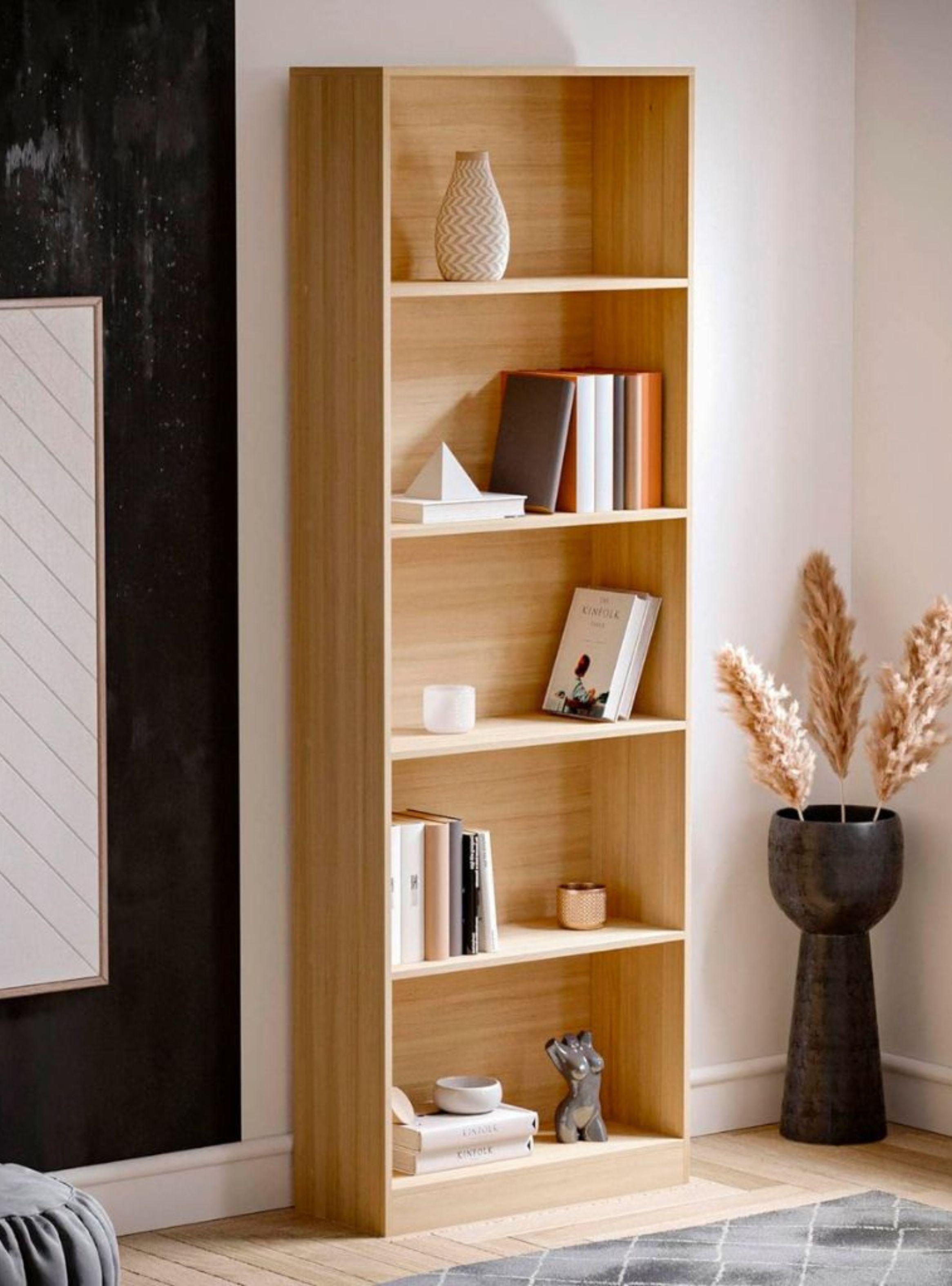 Librero Reka de 5 espacios alto Madera-2