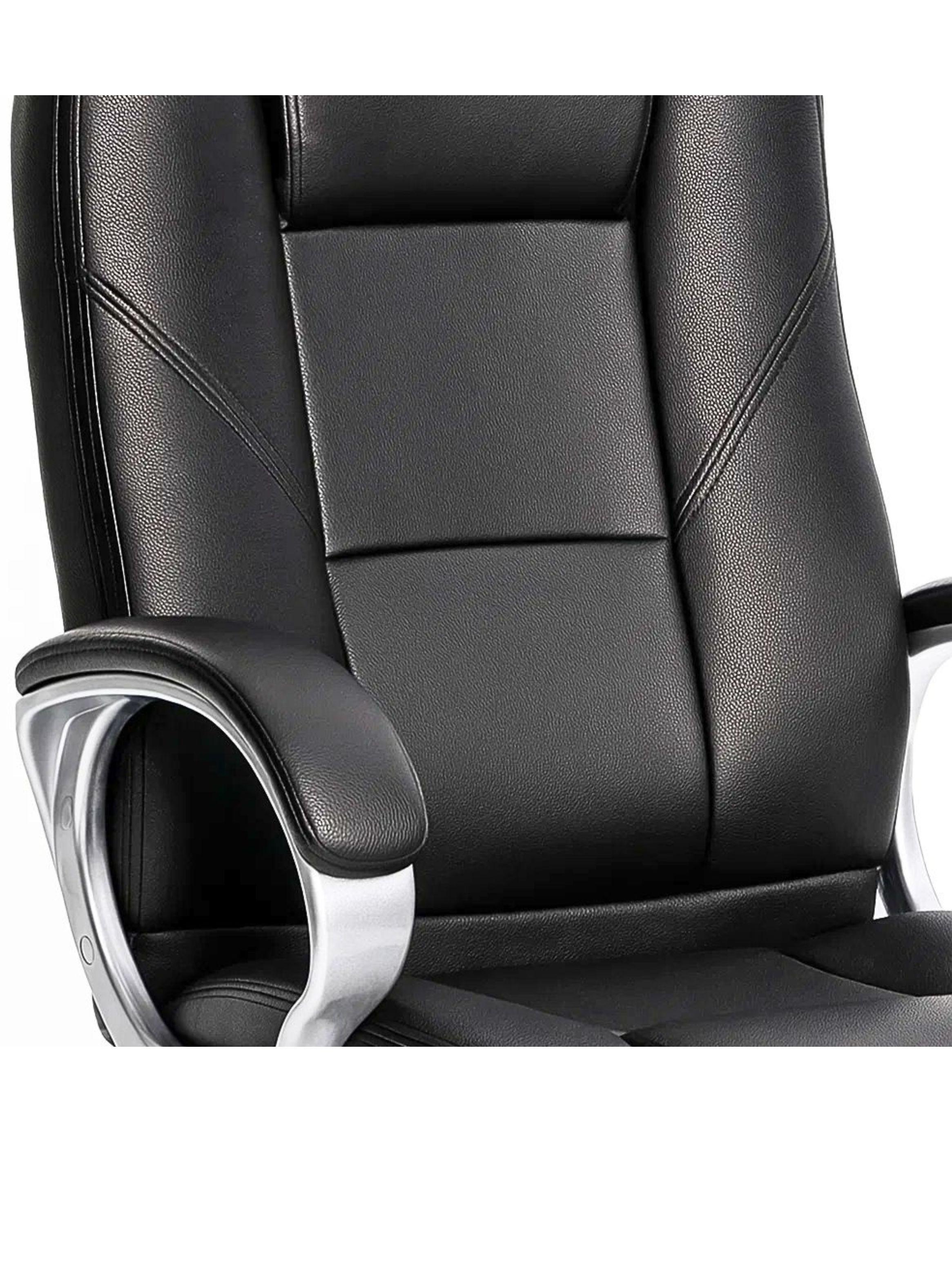 Silla de Oficina Ejecutiva Magnus Cuero Sint tico Negro-4