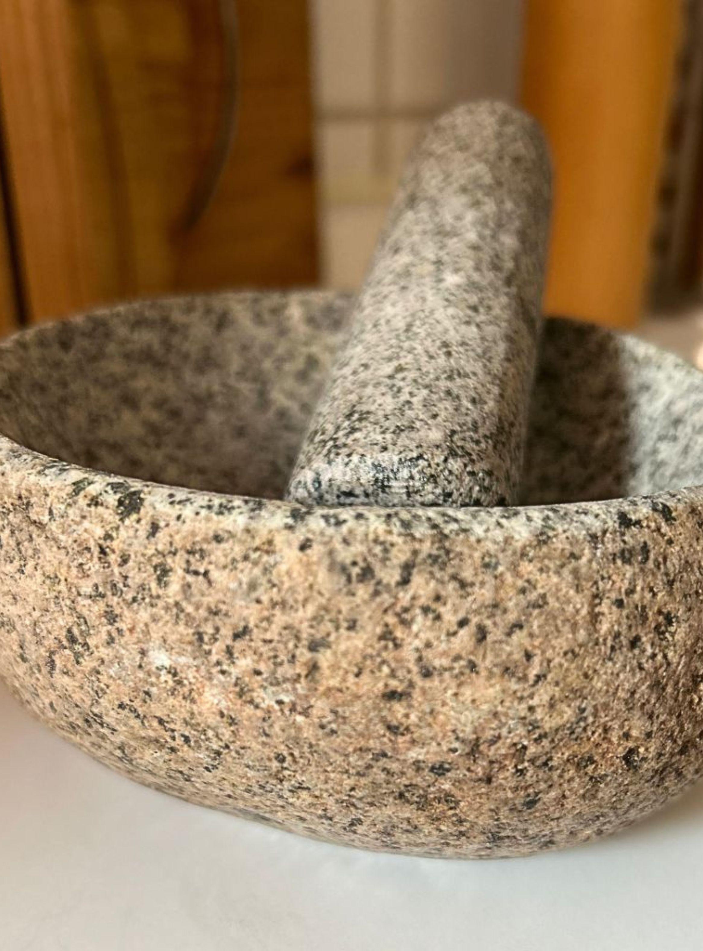 Mortero de Piedra 15 cm x 8 cm BOHEMIK-5