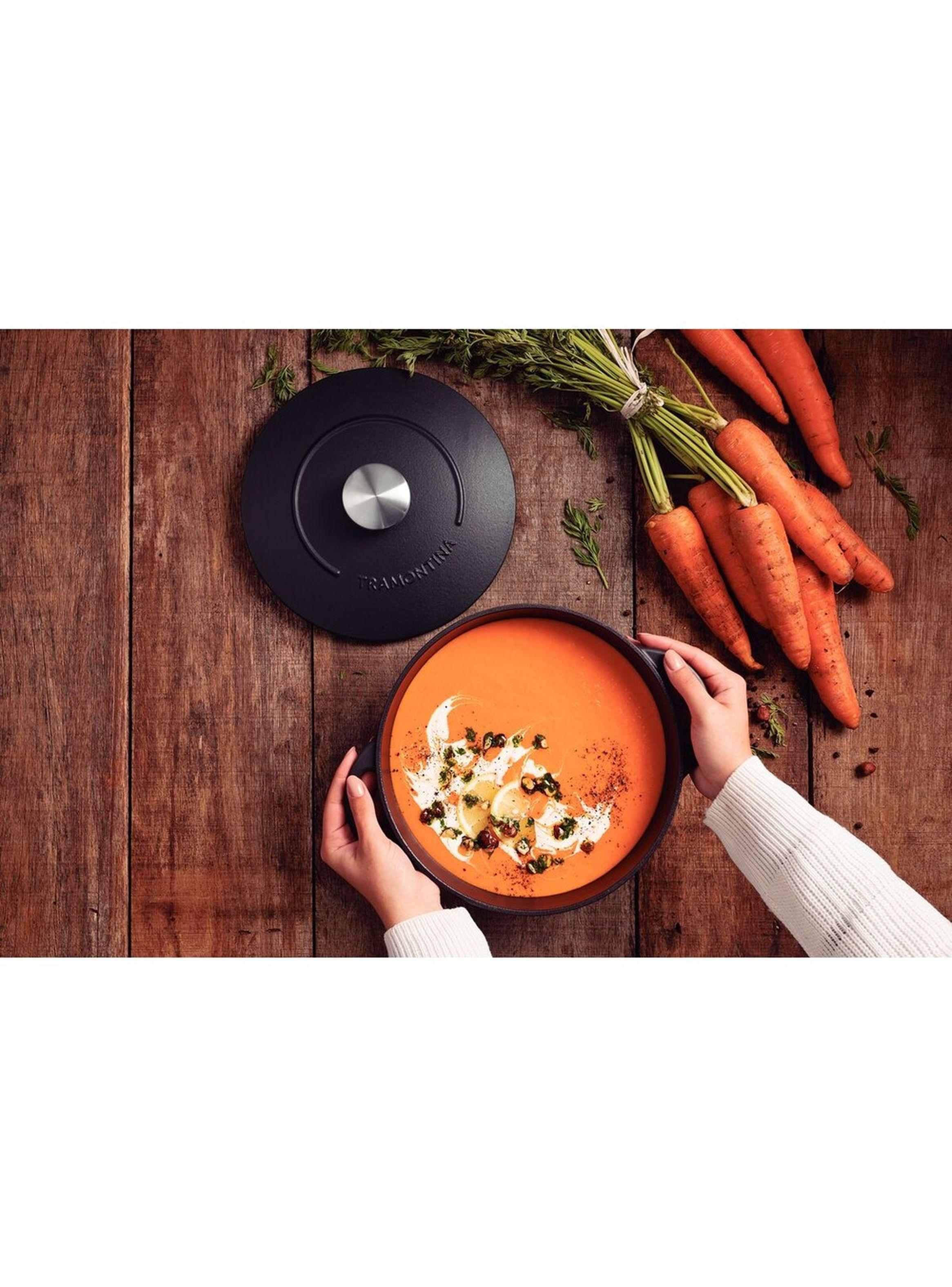 Cacerola en Hierro Esmaltado de 24 cm 4 L Tramontina Trento-2