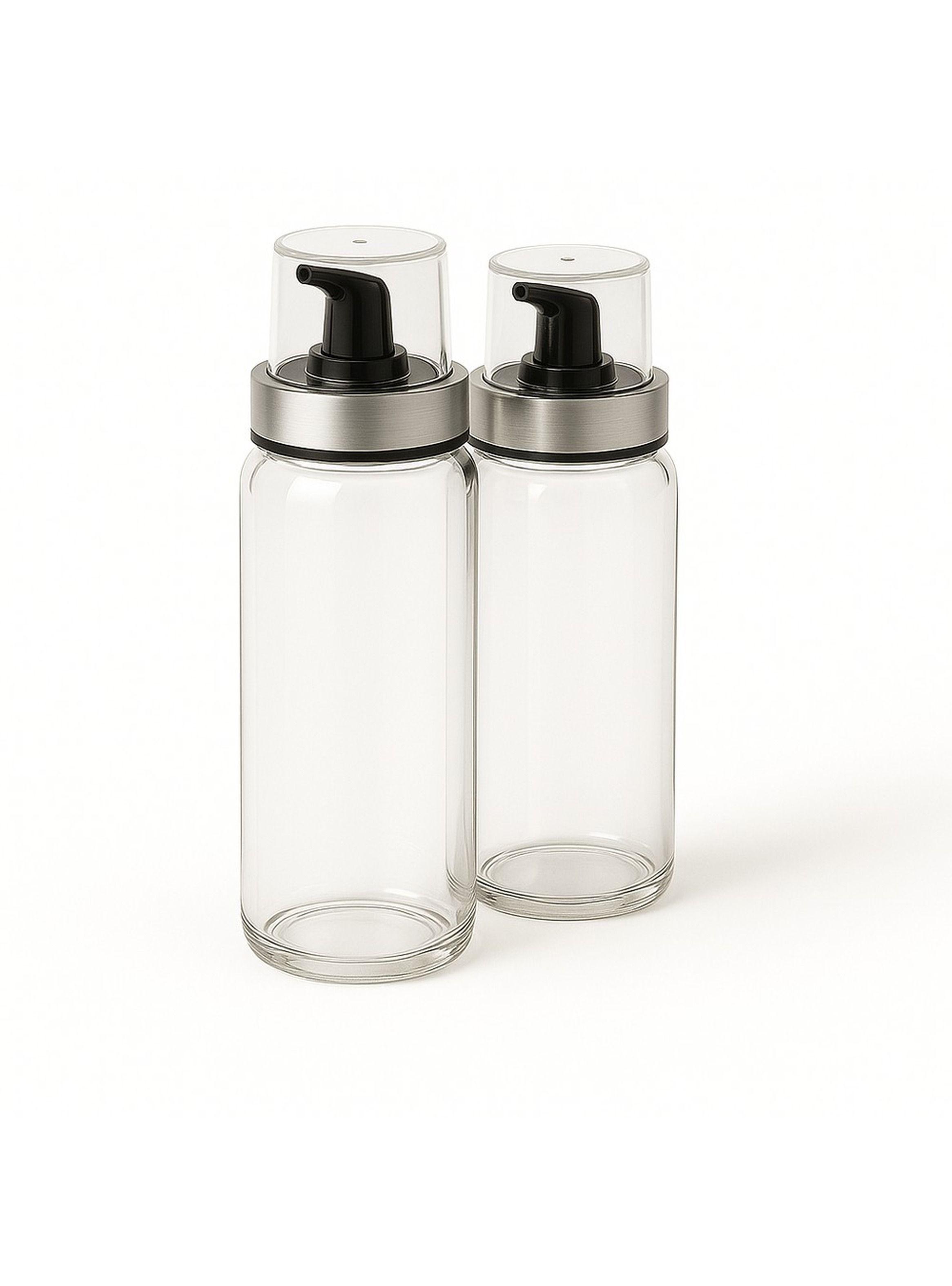 Set Alcuza Vidrio 2 Botellas aceite y vinagre 250ml Allegra-1