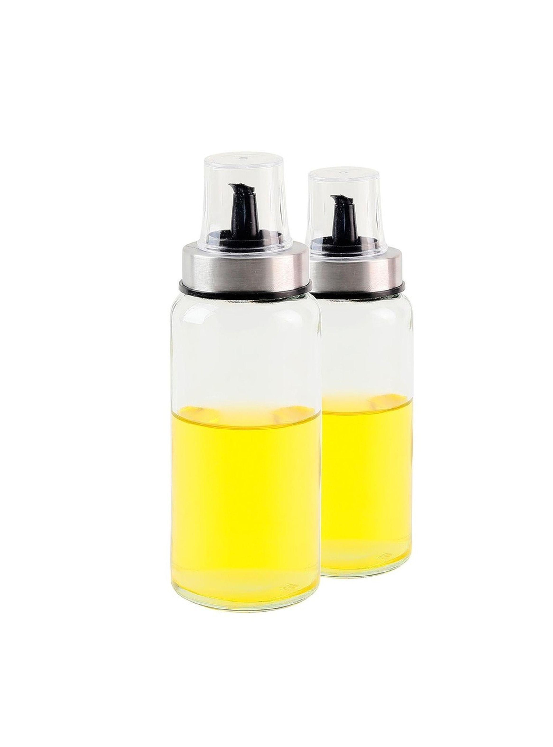 Set Alcuza Vidrio 2 Botellas aceite y vinagre 250ml Allegra-2