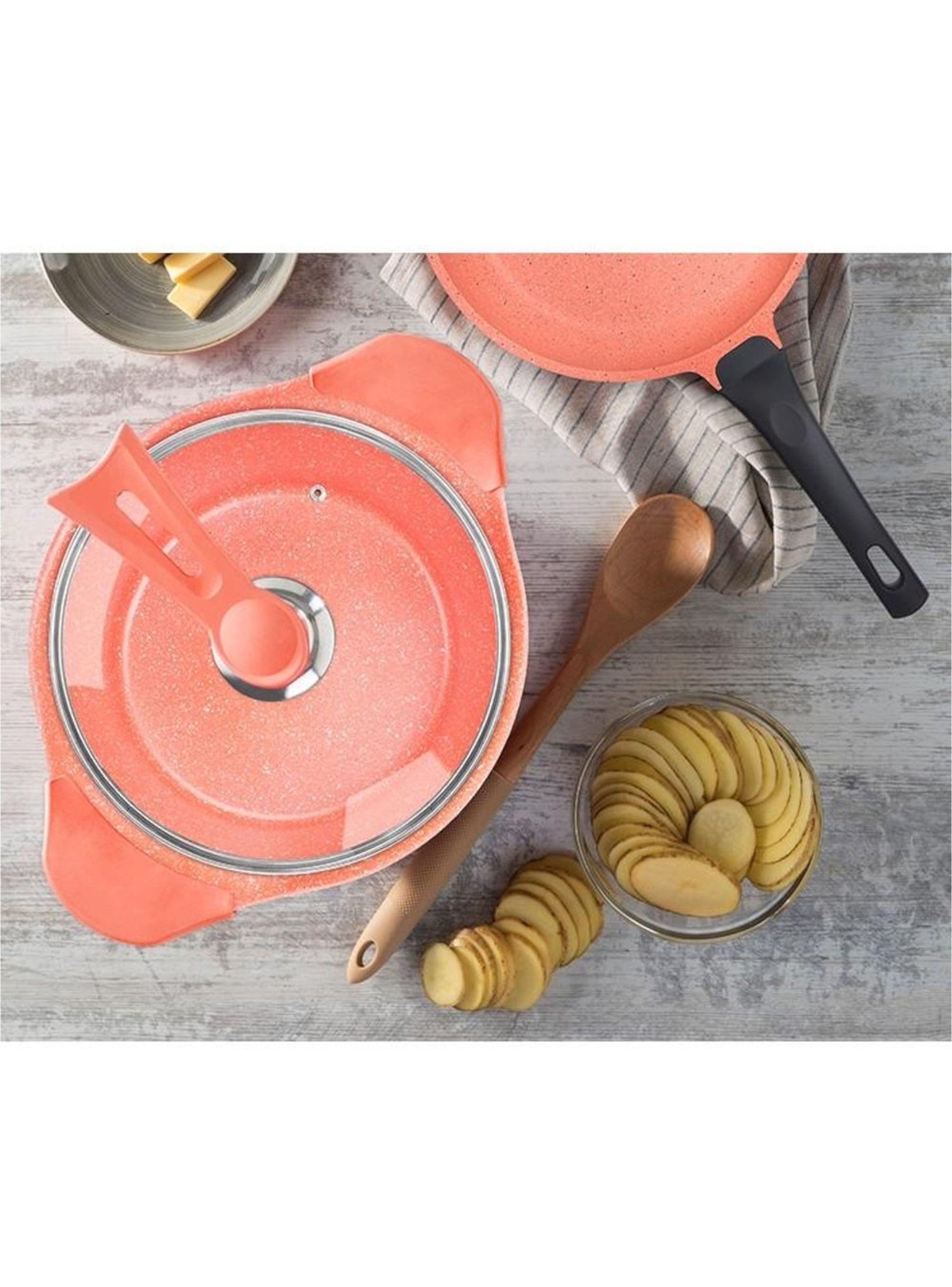 Cacerola De 24 Cm Rosa-2