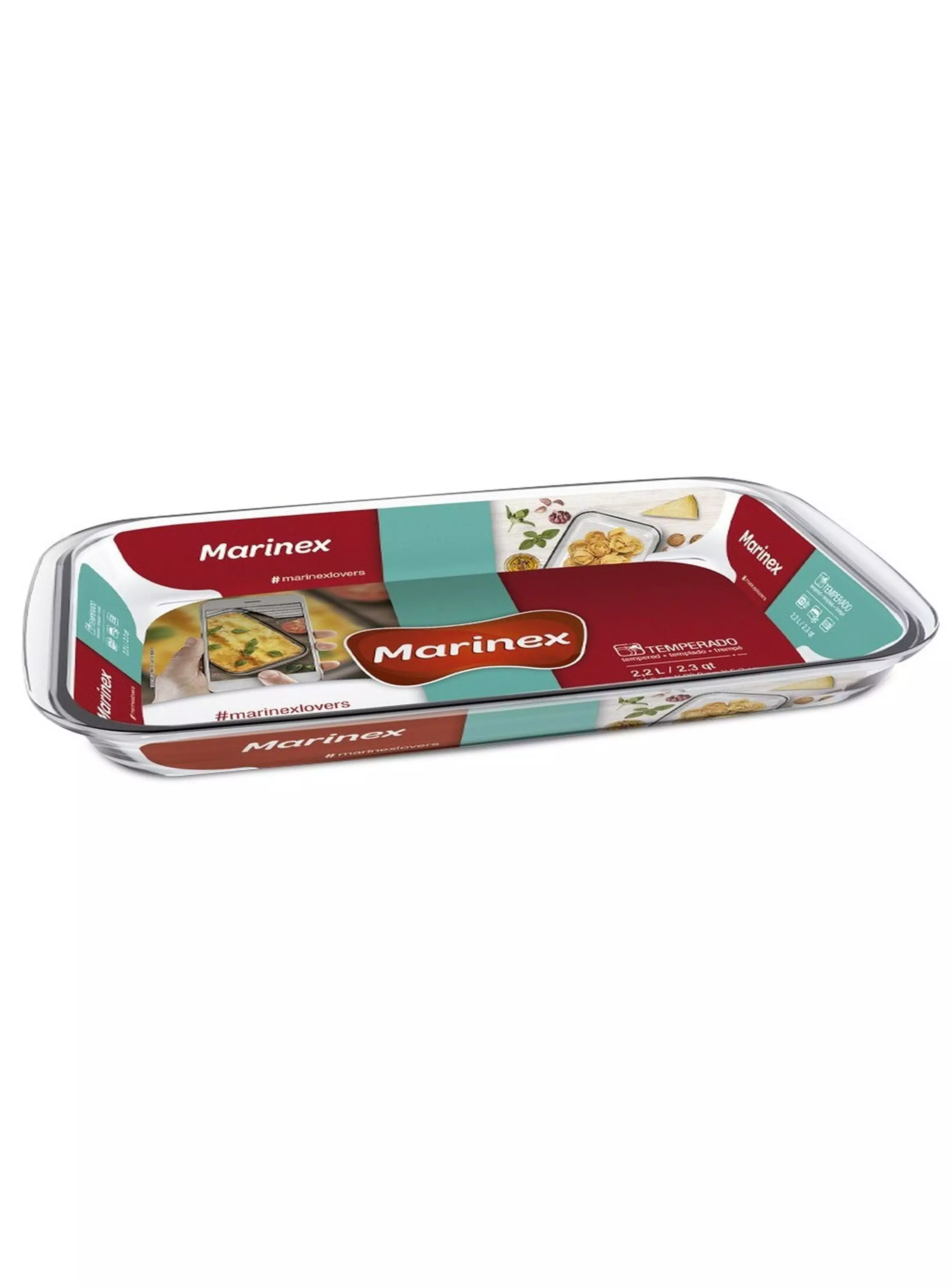 Asadera Rectangular Mediana 2.2 Litros-0