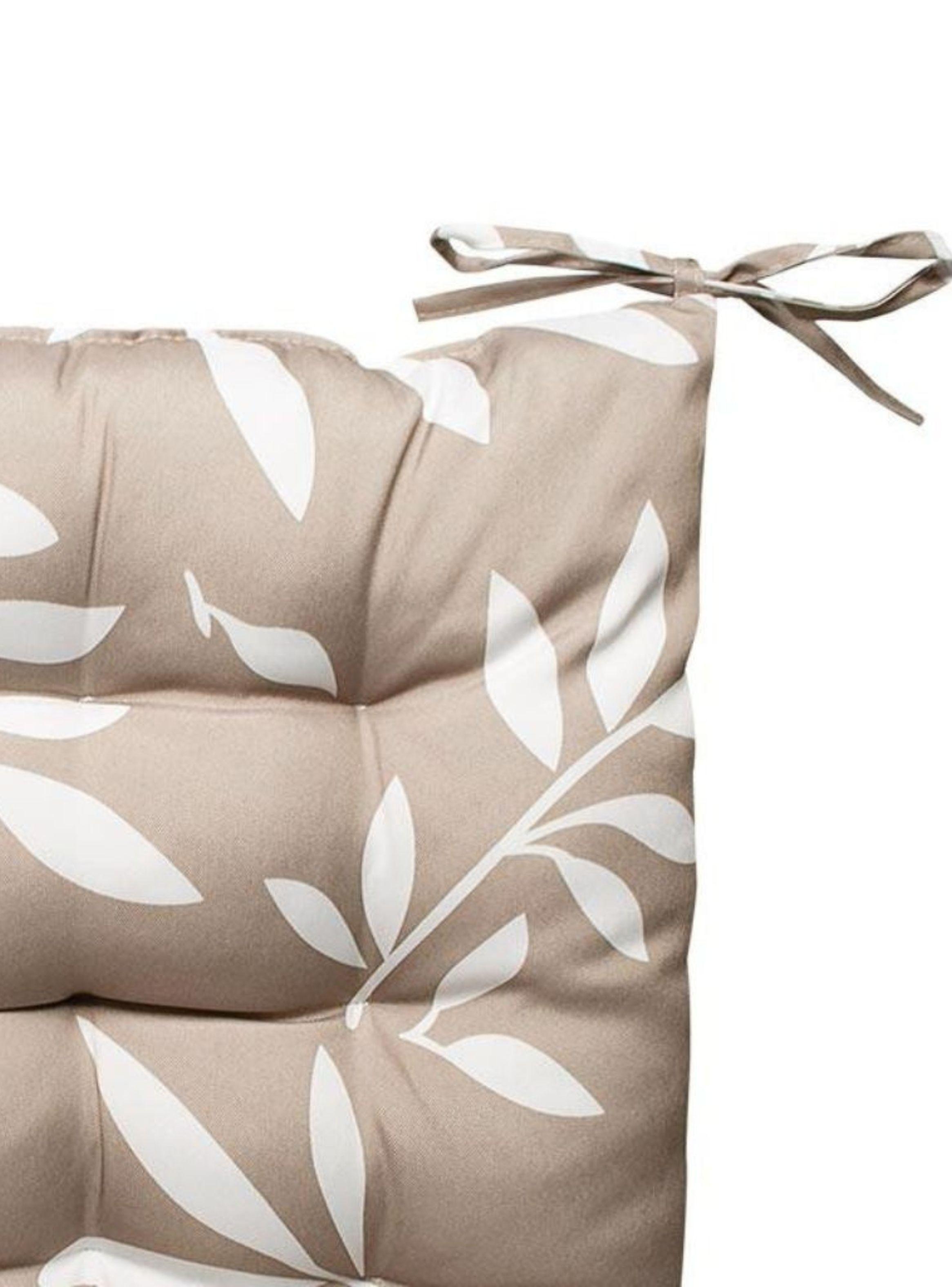 Pack de 2 Cojines para silla 40 cm x 40 cm Prado Beige-2