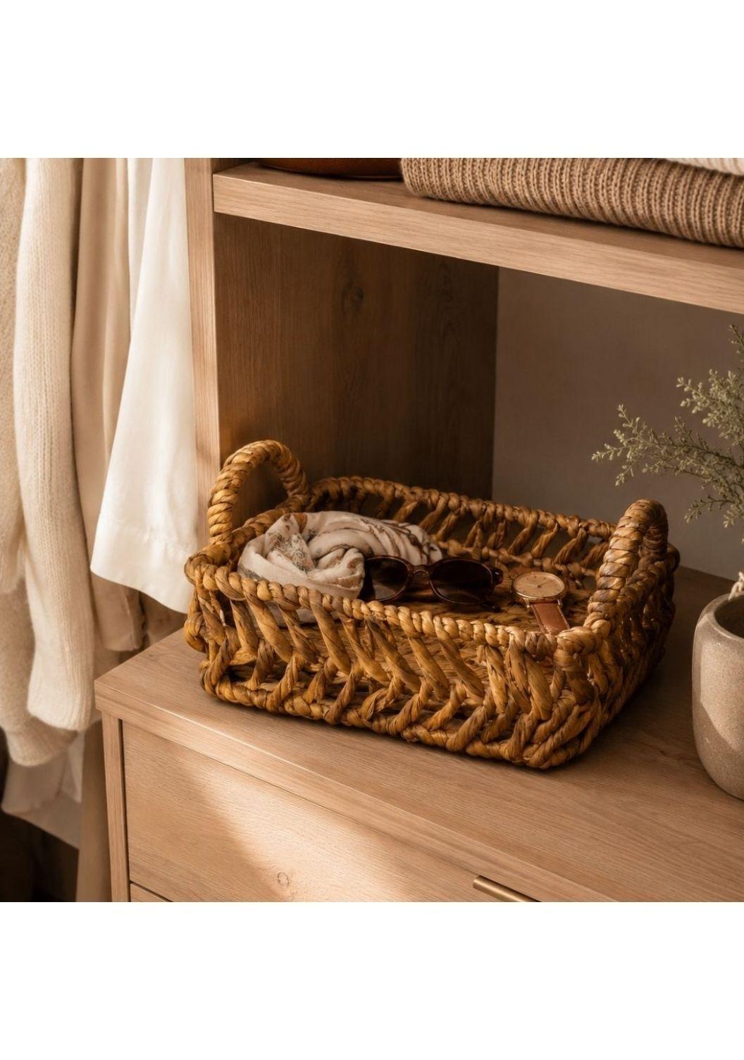 Cesta Organizadora Dalia M de Jacinto de Agua 30 cm x 20 cm x 10 cm-3