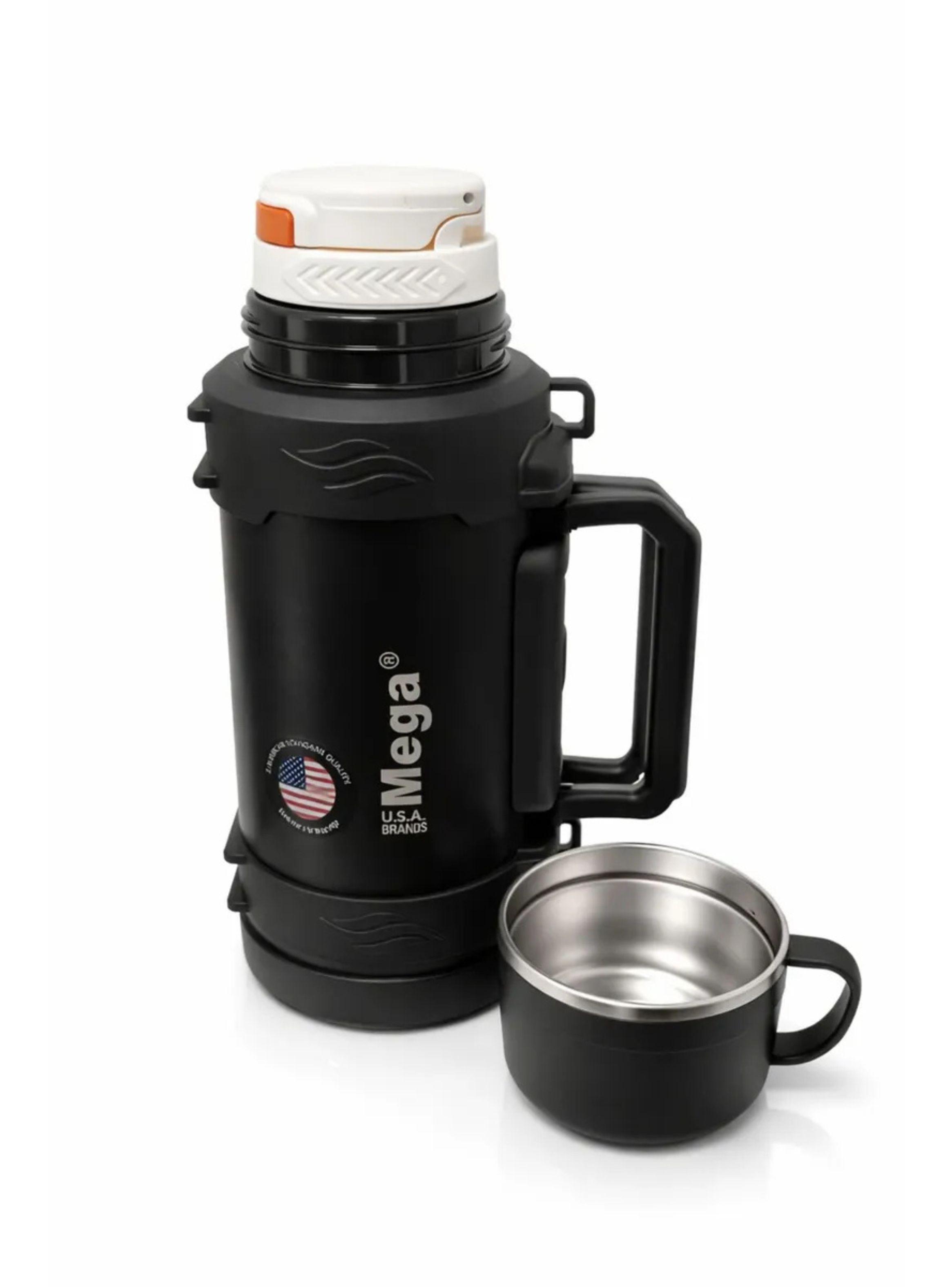 Termo Acero Inoxidable 1 7l Mega Infinity Con Tapa Tipo Taza Negro-2