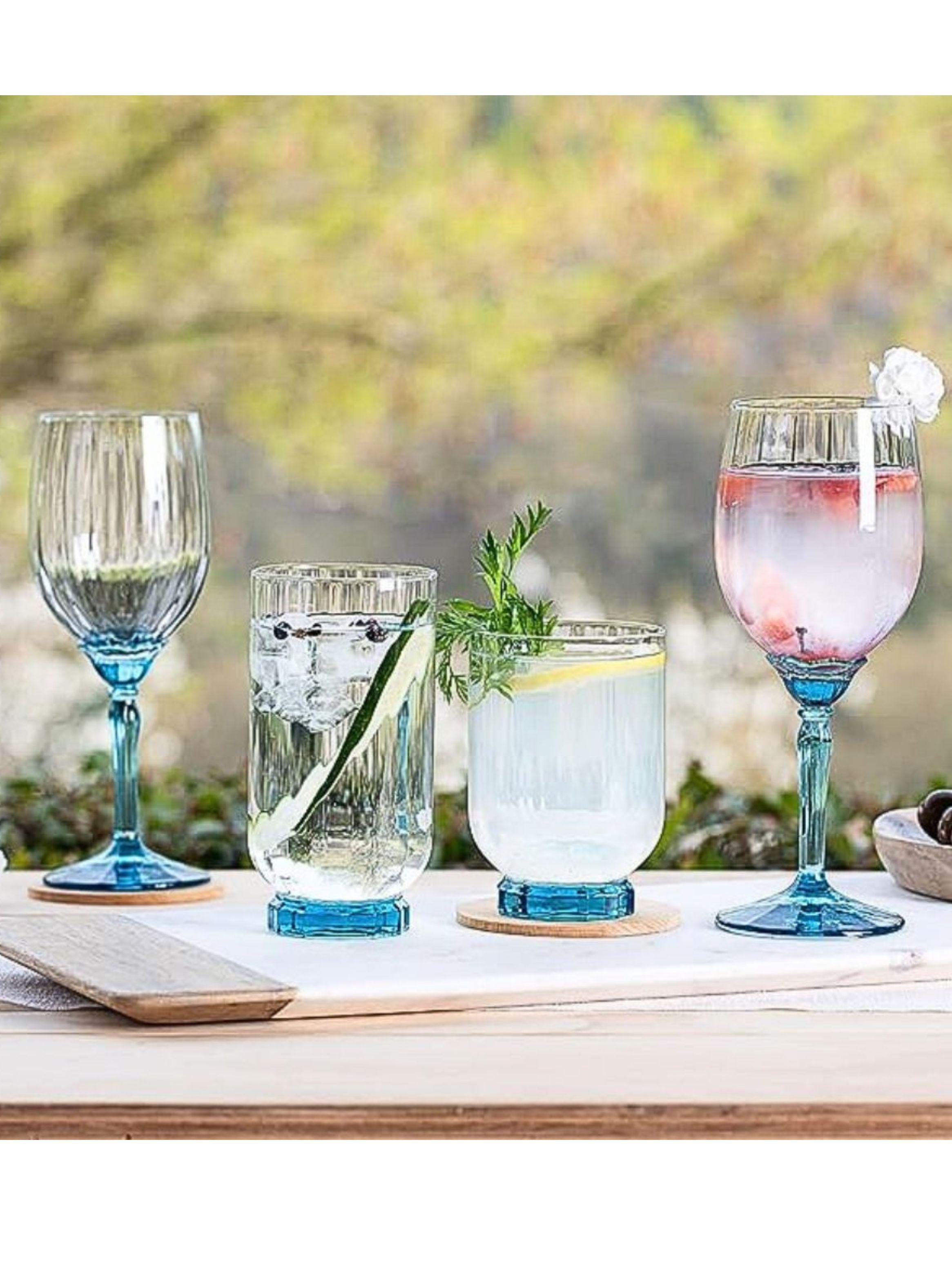 Set de 6 Copas de vino blanco florian azul-4