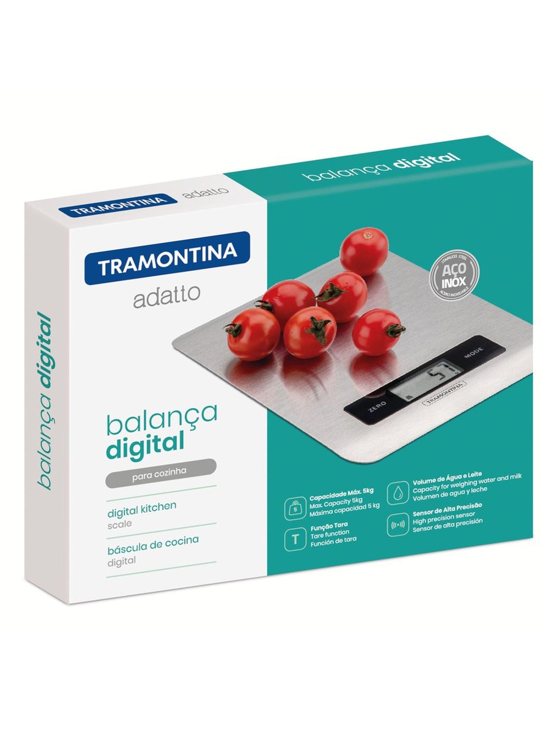 Balanza Digital para Cocina Tramontina Adatto de Acero Inoxidable-4