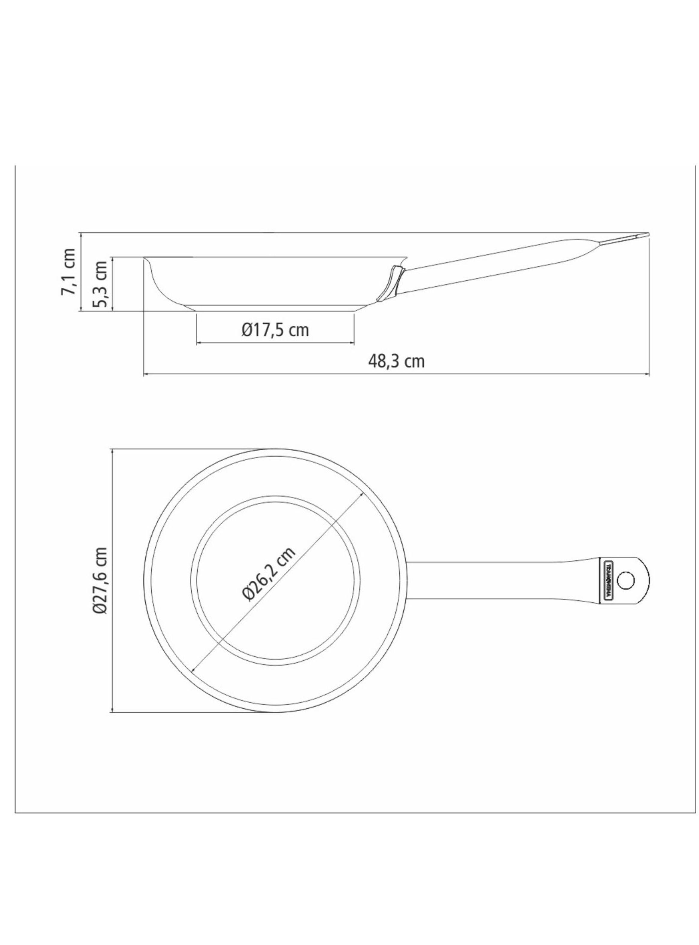 Sart n de Acero Inoxidable 26 cm 2 2L Tramontina Profesional-8