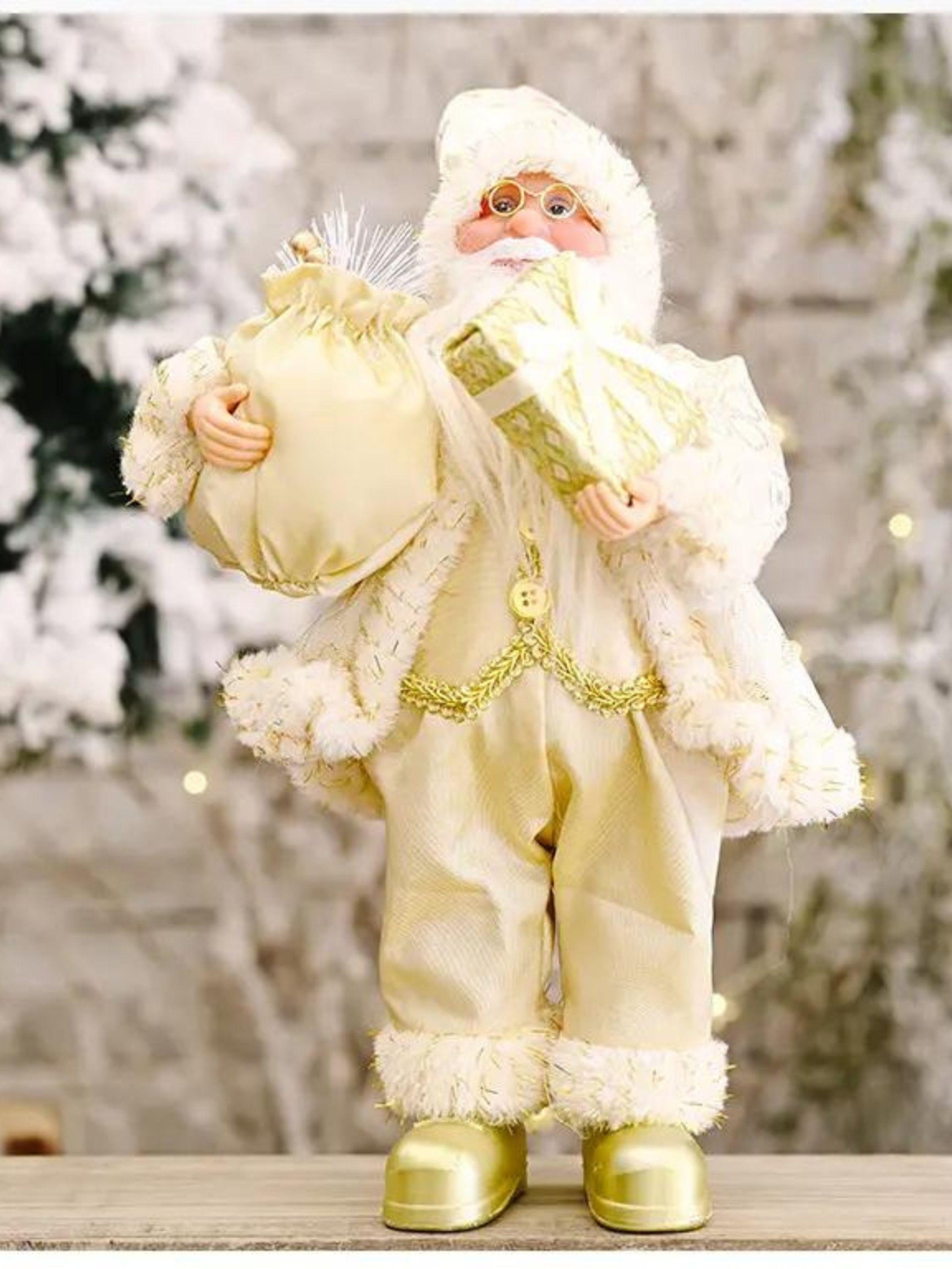 Muñeco de navidad Viejo Pascuero Dorado-2