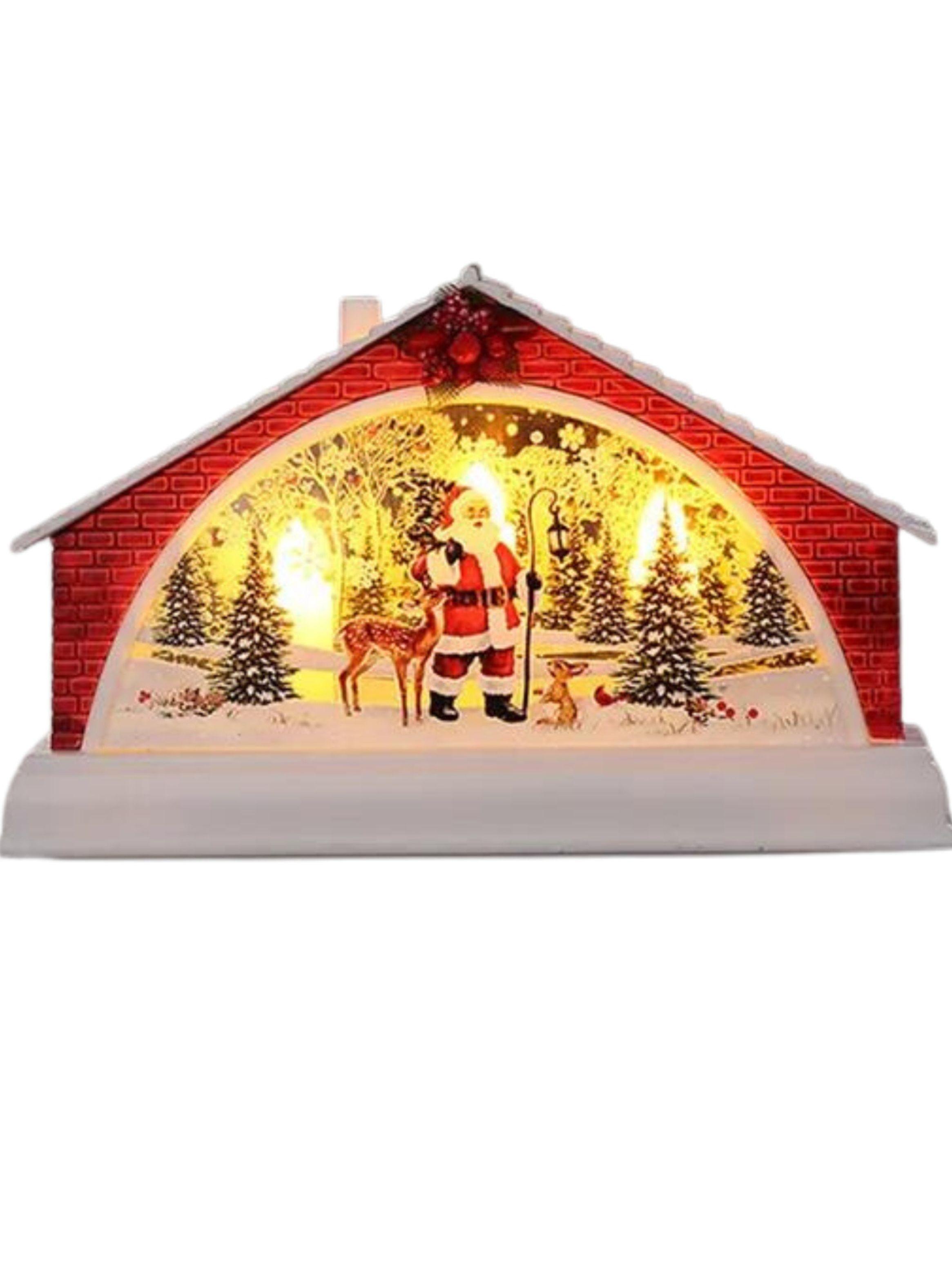 Pack Casas Navideñas luminosas, incluye 4 diseños-2