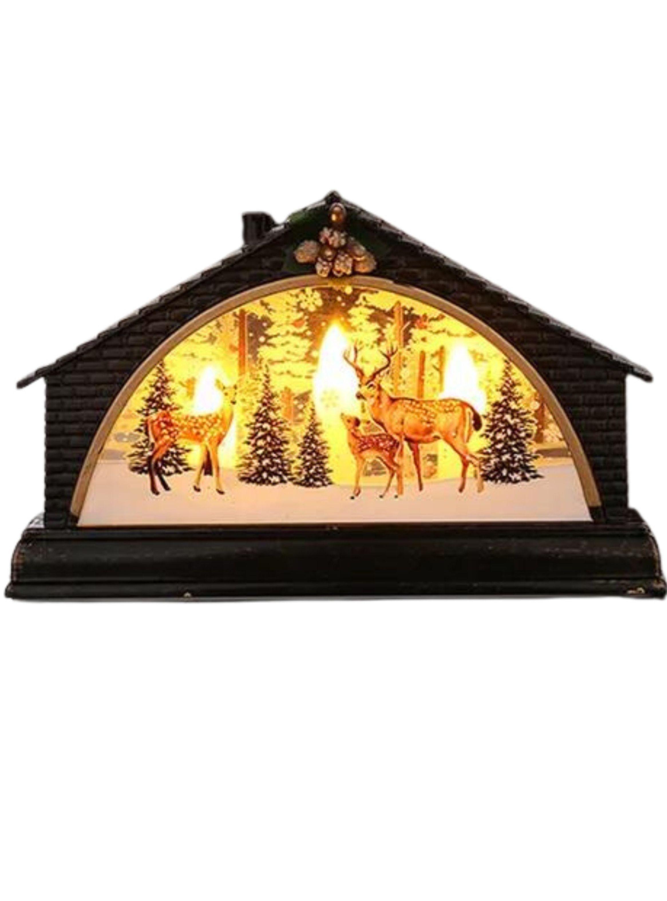 Pack Casas Navideñas luminosas, incluye 4 diseños-4