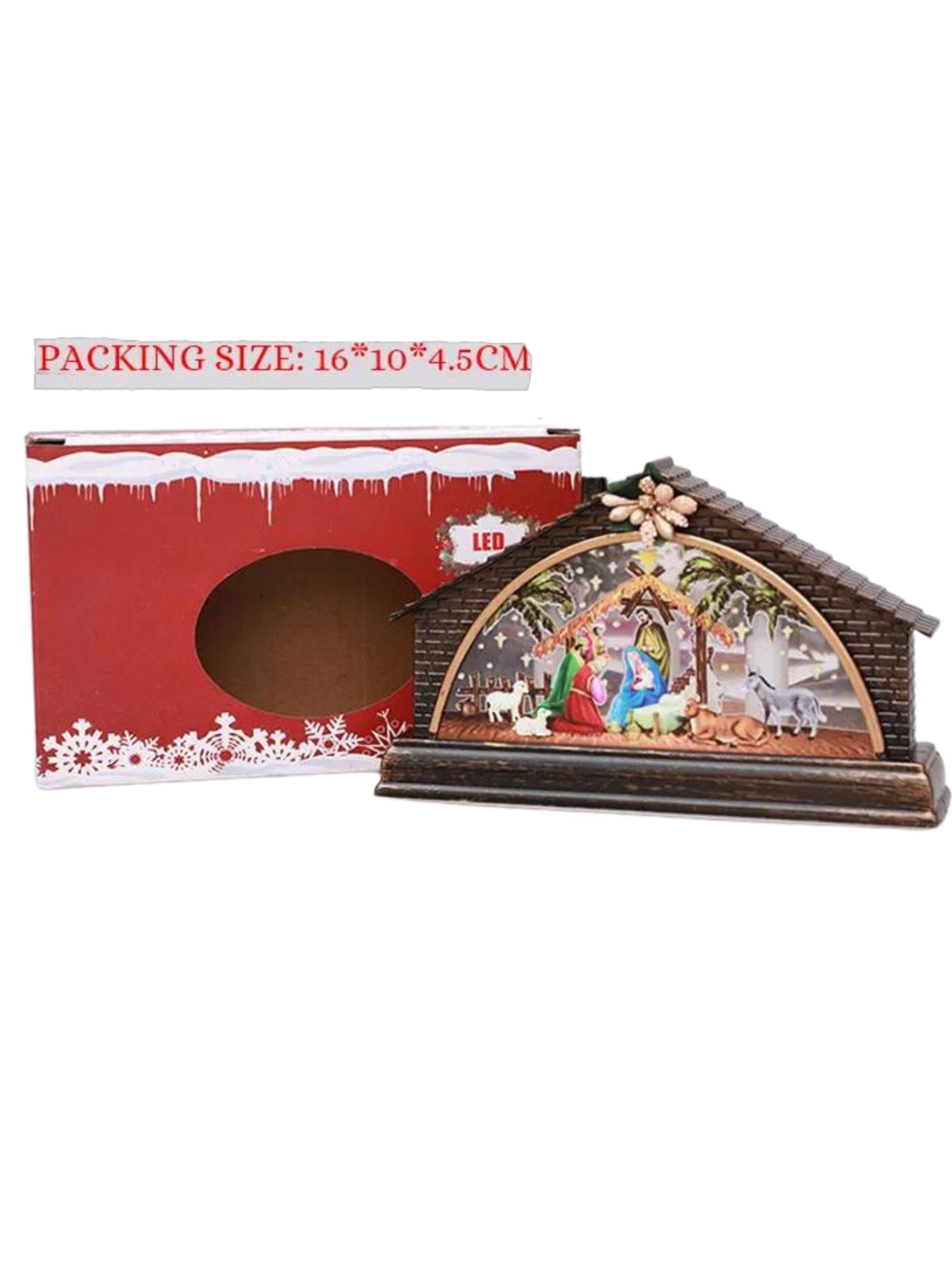 Pack Casas Navideñas luminosas, incluye 4 diseños-6