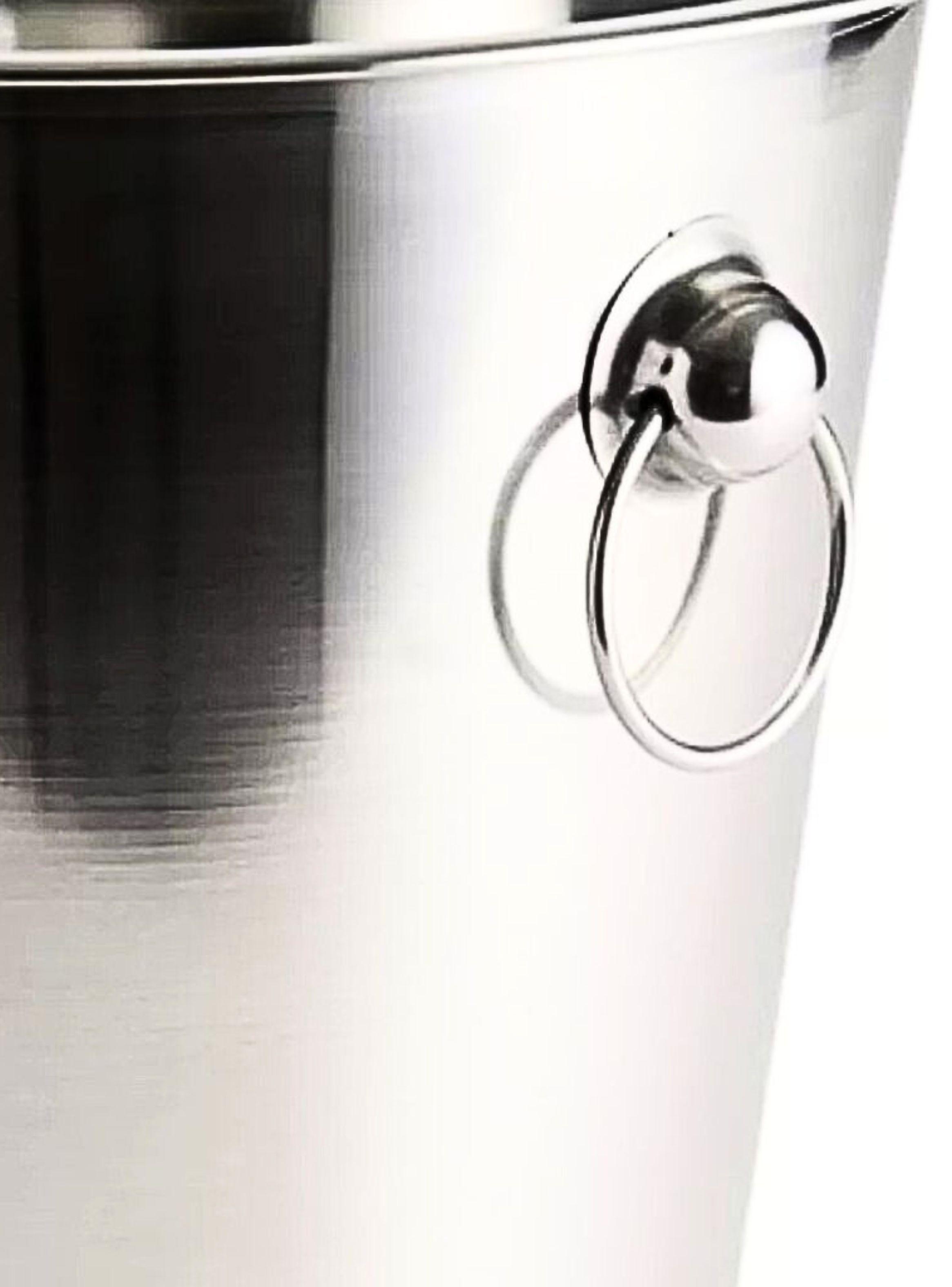 Hielera Acero Inoxidable 22 cm para Vinos y Espumante-2
