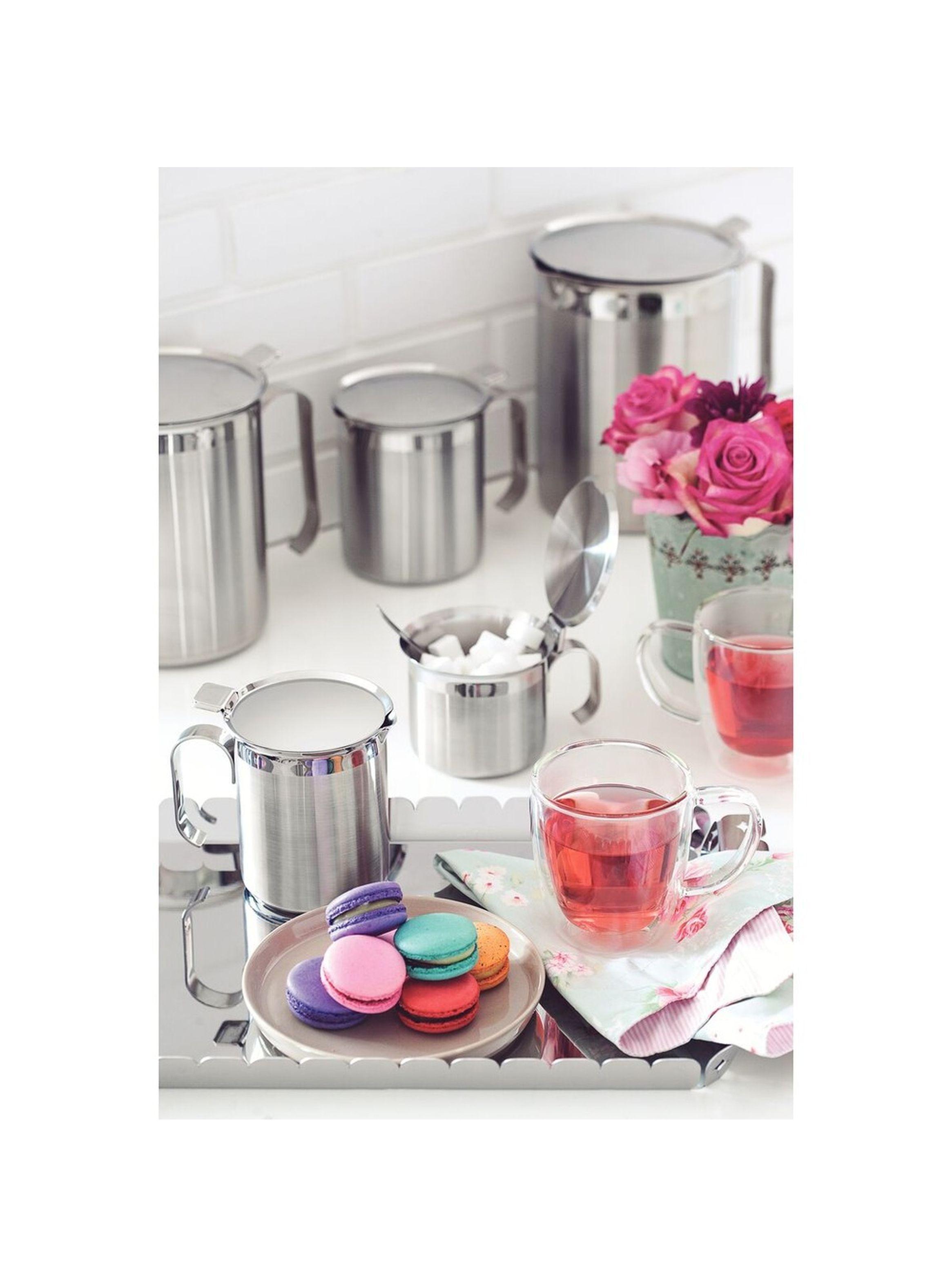 Juego de tazas Tramontina para caf y t vidrio doble con asas 2 piezas-6