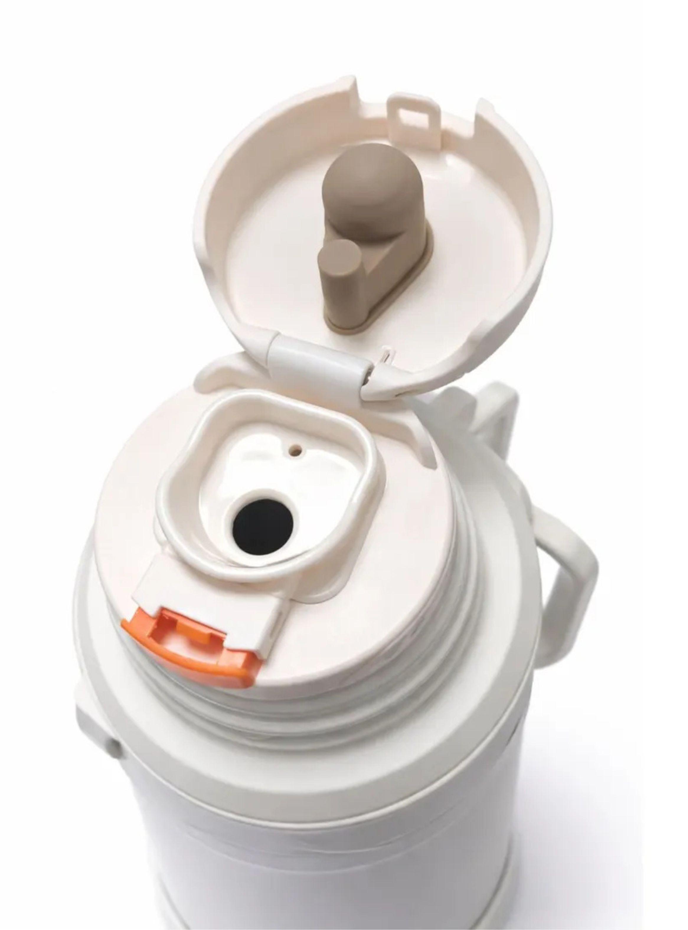 Termo Acero Inoxidable 1 7l Mega Infinity Con Tapa Tipo Taza Blanco-2