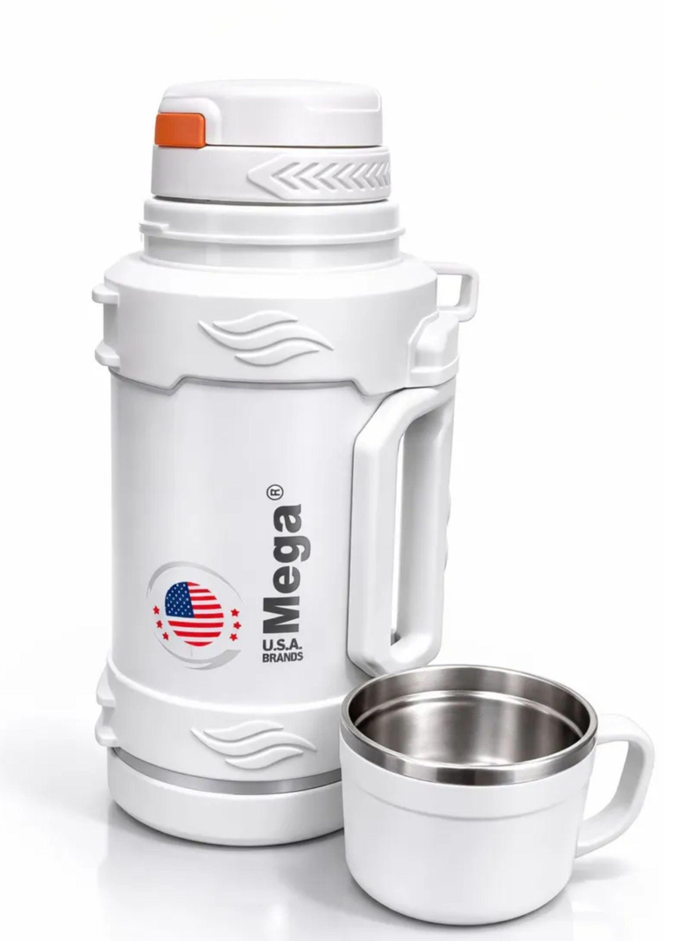 Termo Acero Inoxidable 1 7l Mega Infinity Con Tapa Tipo Taza Blanco-3