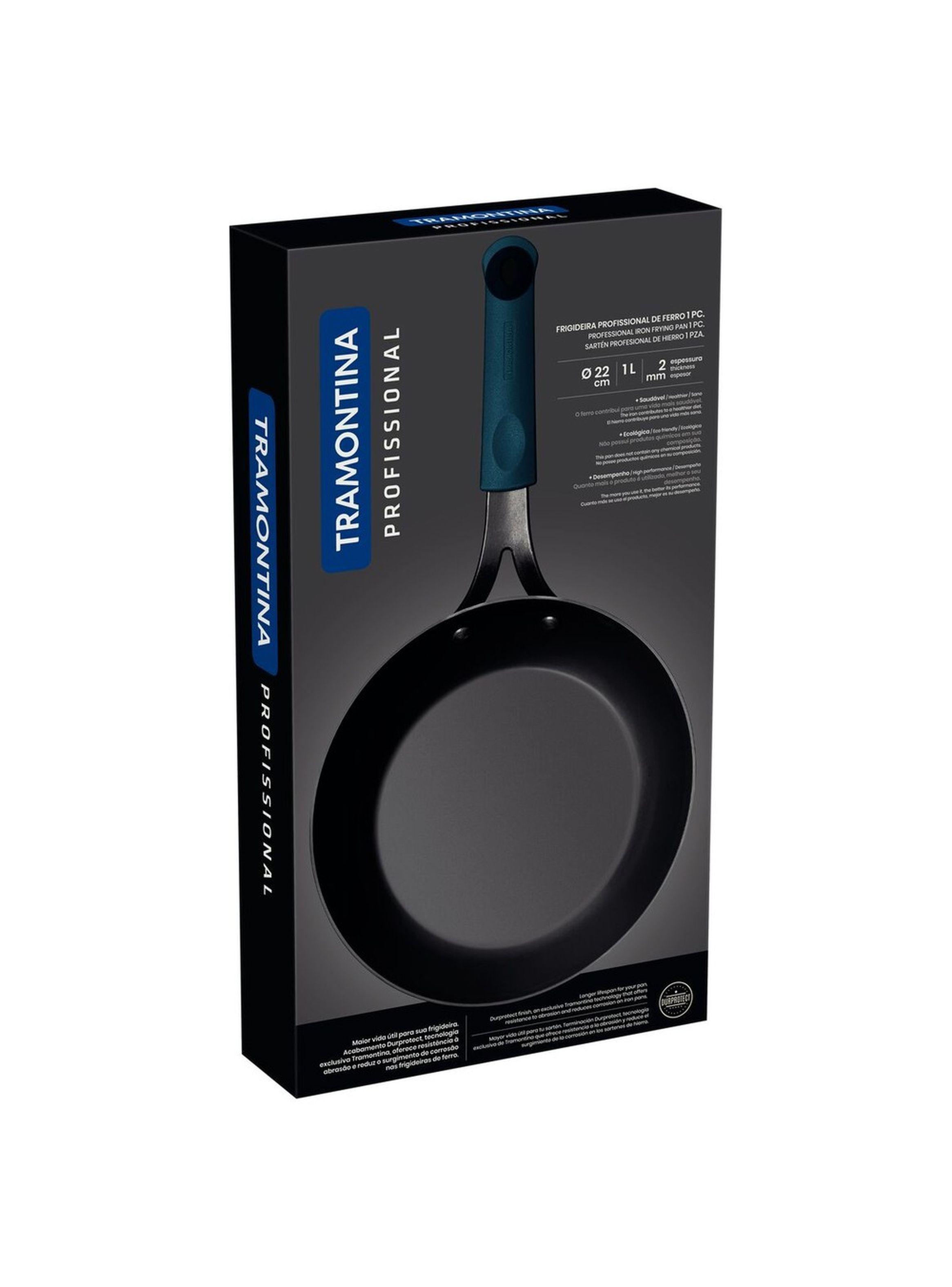 Sarten de Hierro Fundido 22cm 1L Neg Tramontina Profesional-5