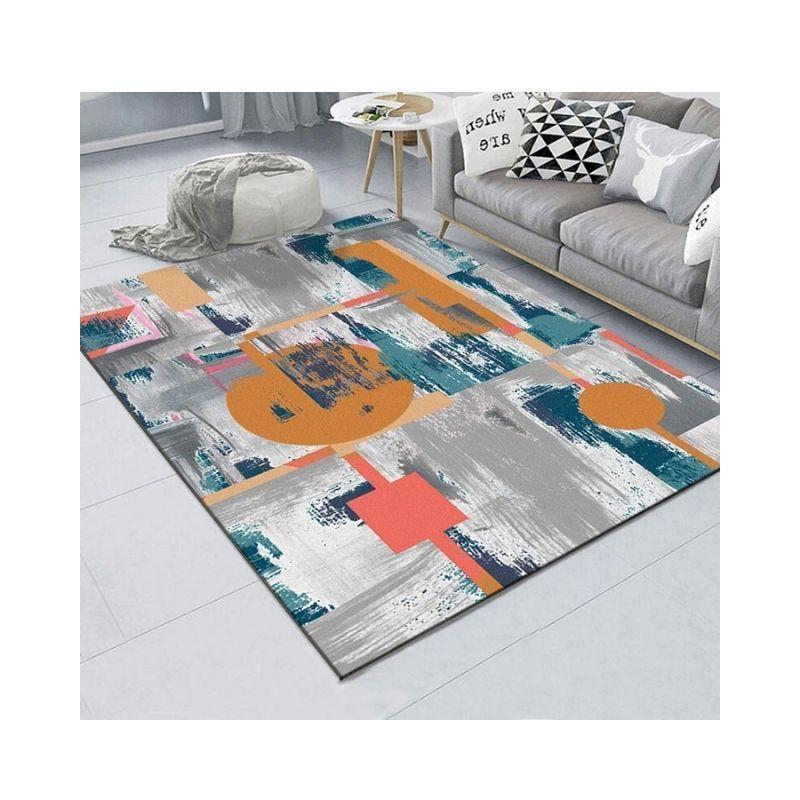 Alfombra Diseño Modernos Figuras Geométricas Multicolor 230cm x 180cm-1