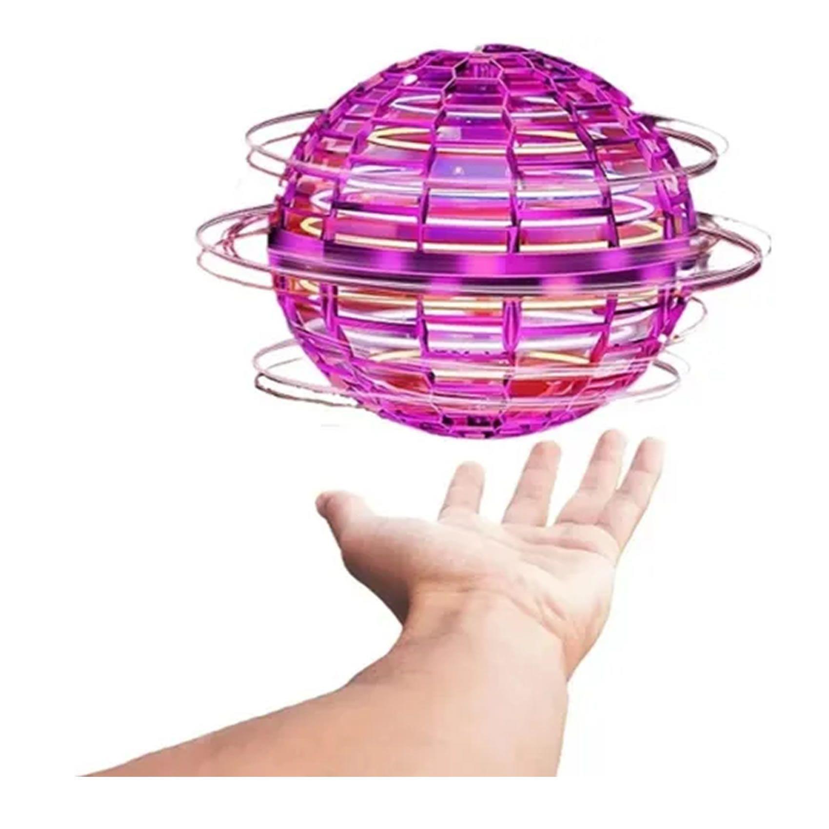 Pelota Voladora Con Luz Led Rgb Spinner Flyball Mini Drone-1