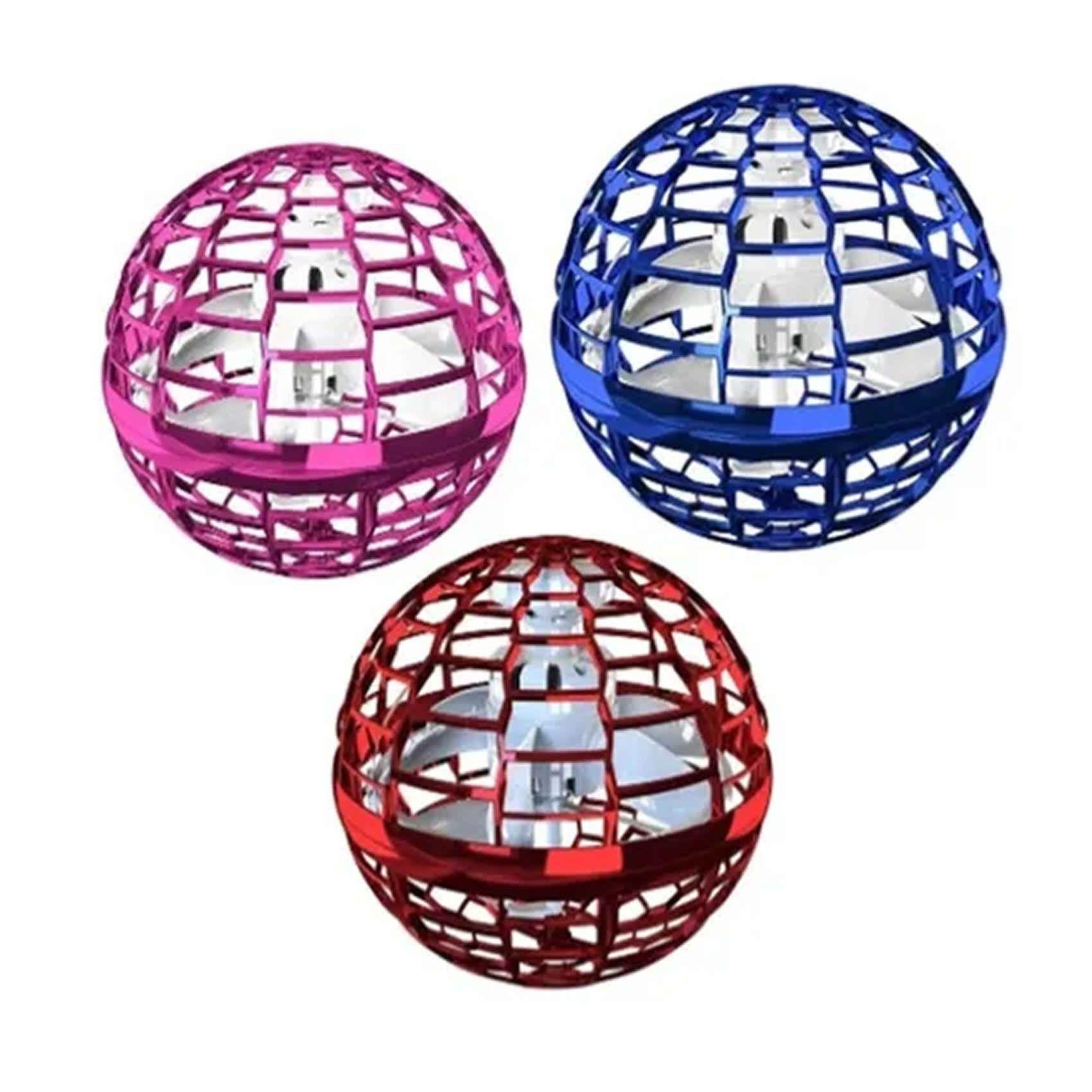 Pelota Voladora Con Luz Led Rgb Spinner Flyball Mini Drone-5