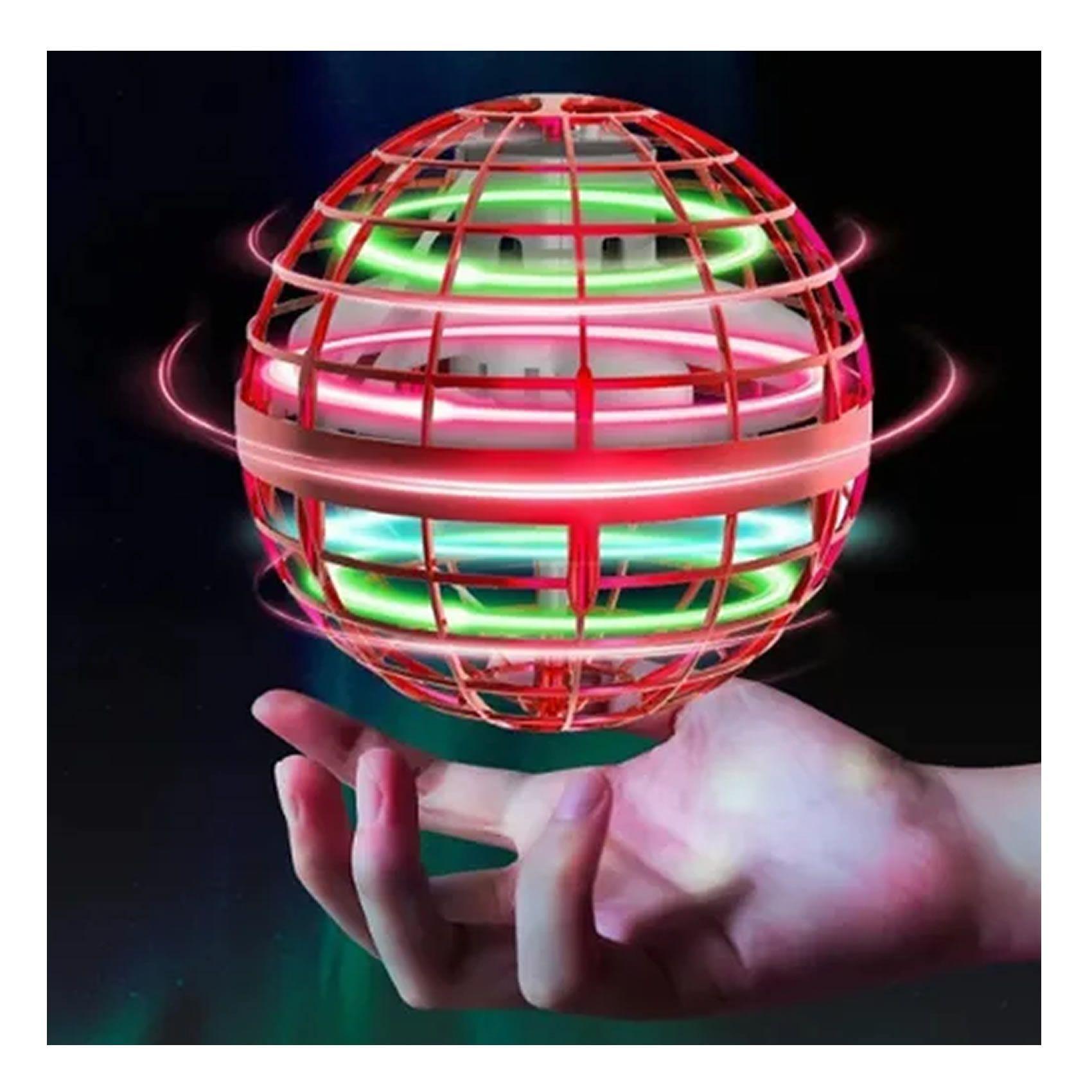 Pelota Voladora Con Luz Led Rgb Spinner Flyball Mini Drone-3
