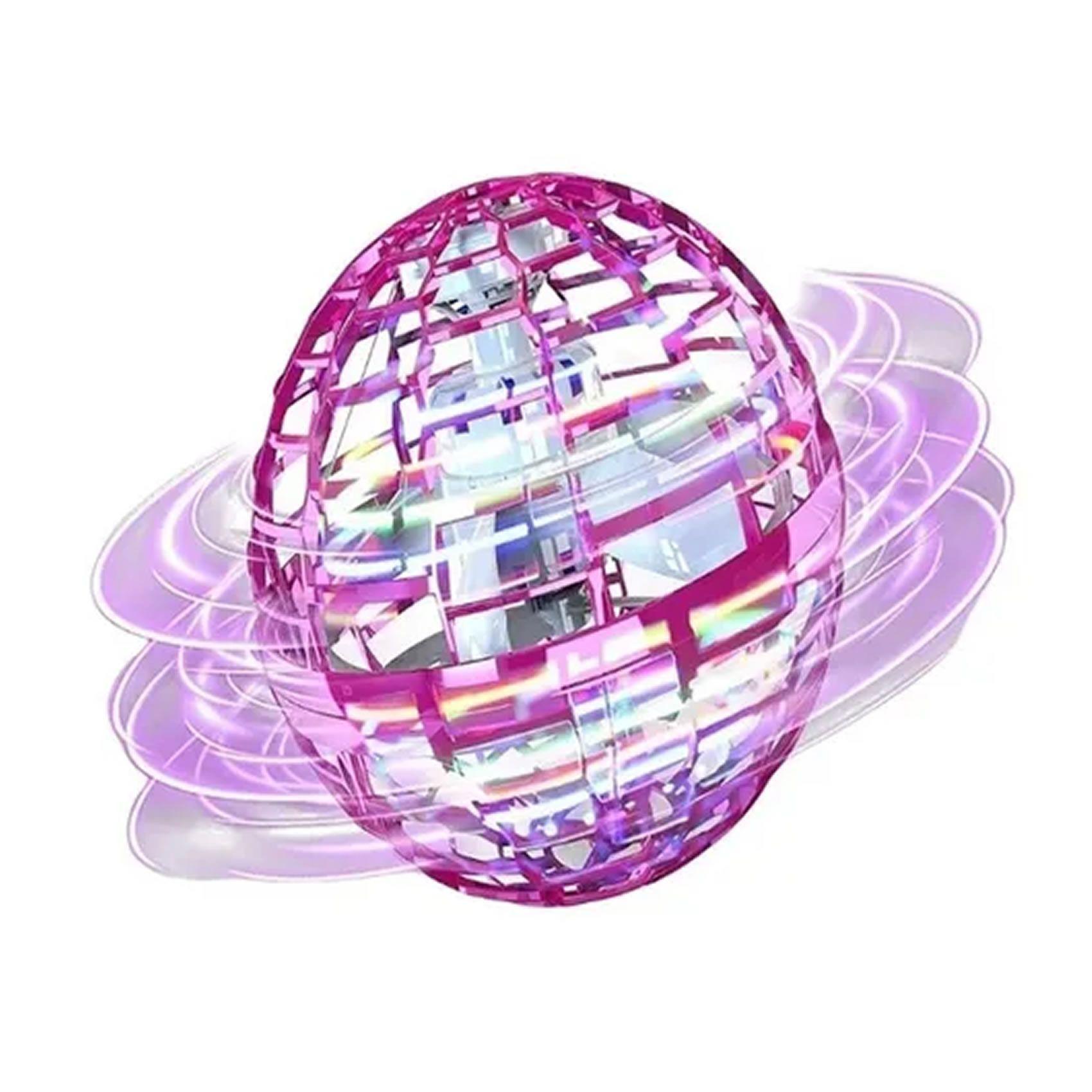 Pelota Voladora Con Luz Led Rgb Spinner Flyball Mini Drone-2