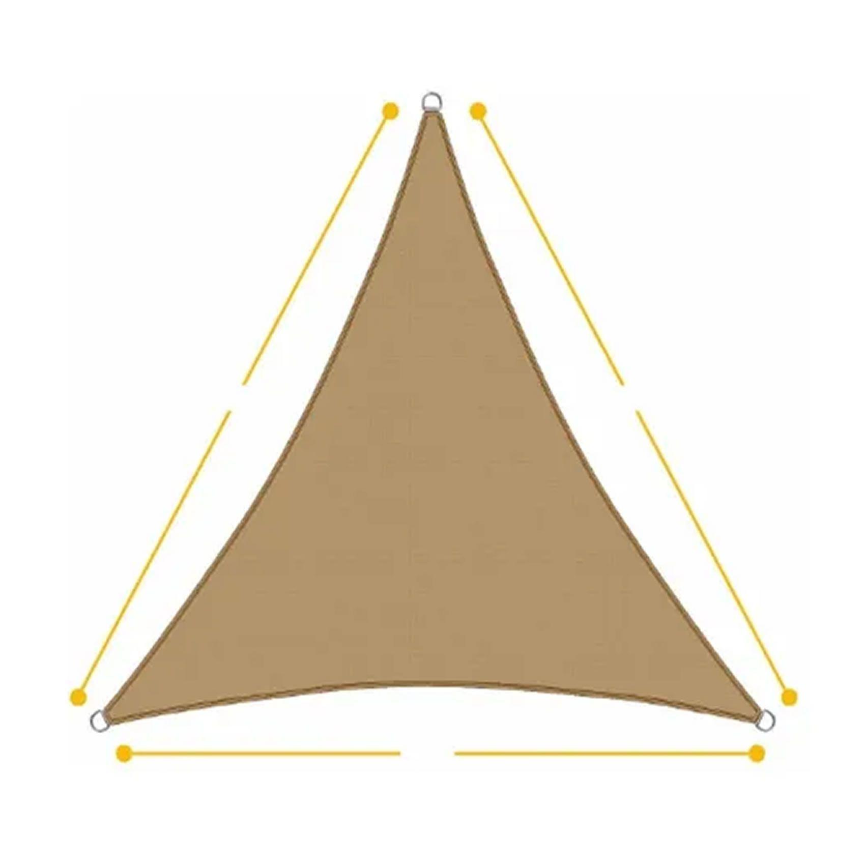 Malla Sombra Triangular  Protector Casa Y Jardin-2
