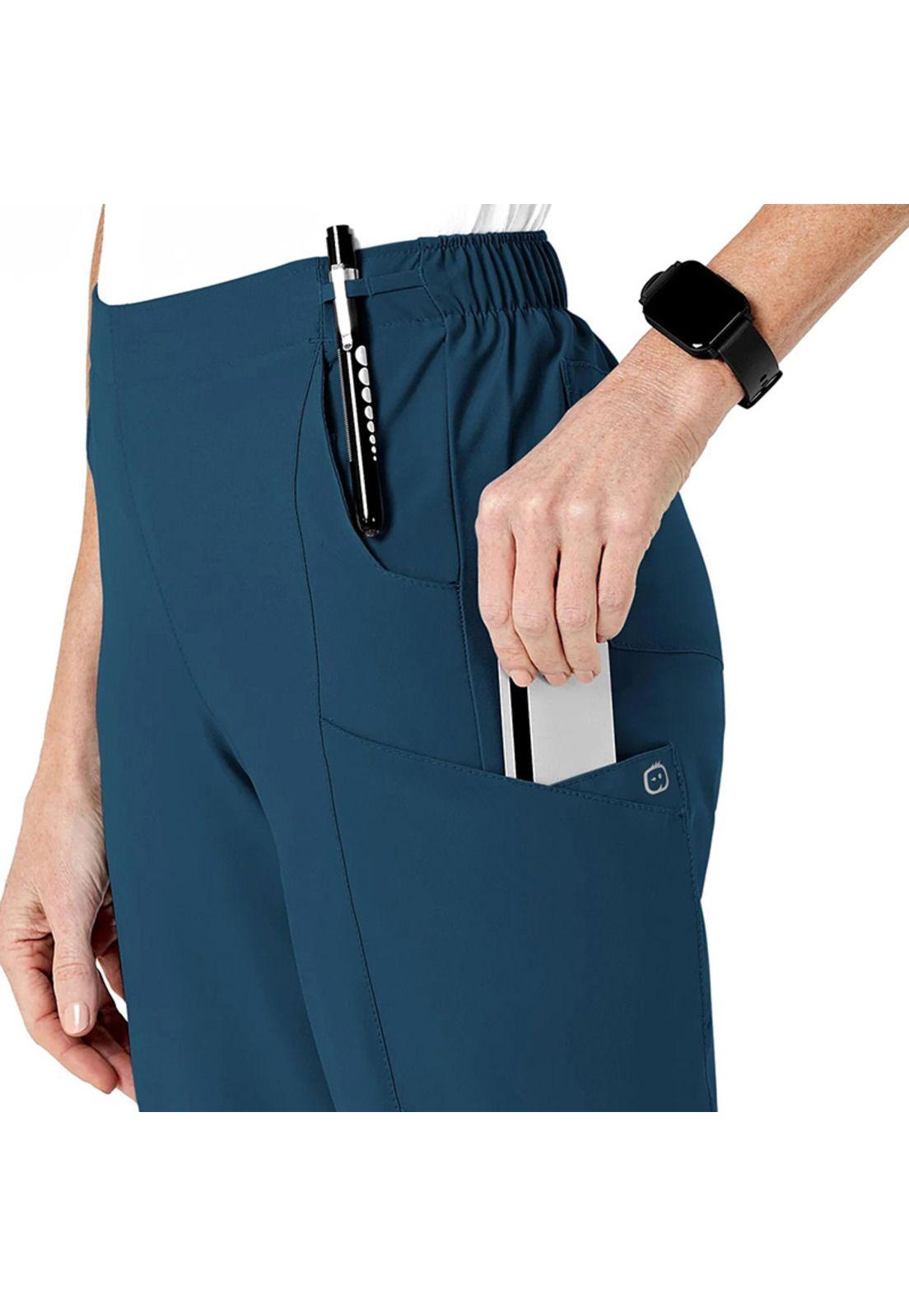 PANTALÓN CLÍNICO MUJER WONDERWINK 5155 CARIBBEAN-3