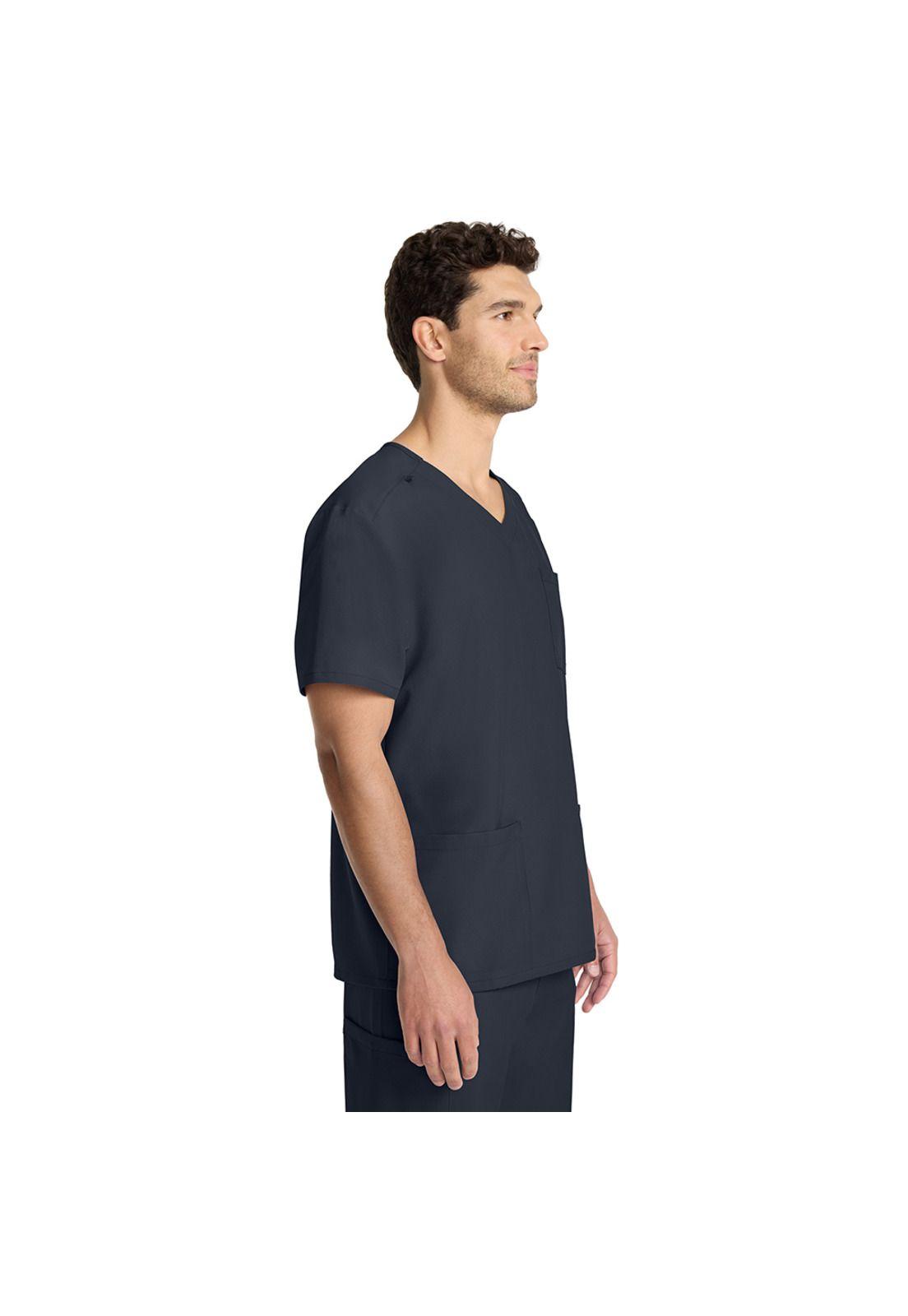 POLERA CLÍNICA HOMBRE CUELLO EN V CK783A PEWTER-3