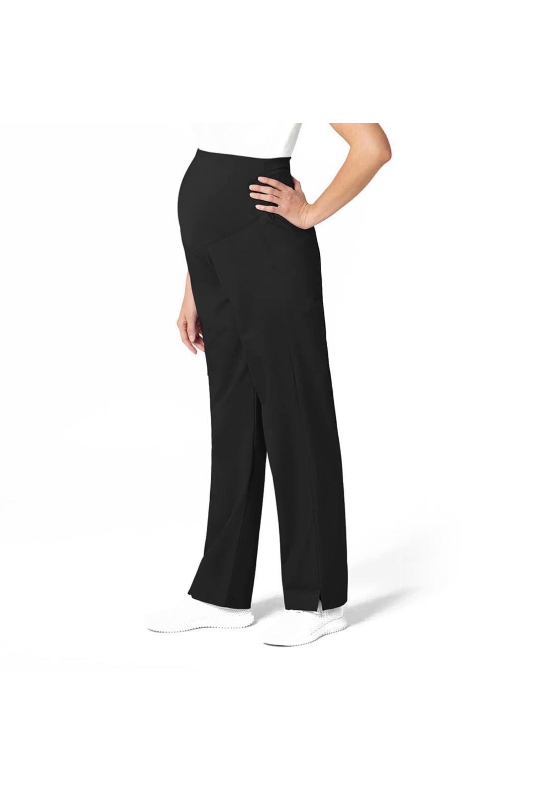 PANTALÓN CLÍNICO MUJER MATERNAL WONDERWINK 545 BLACK-2
