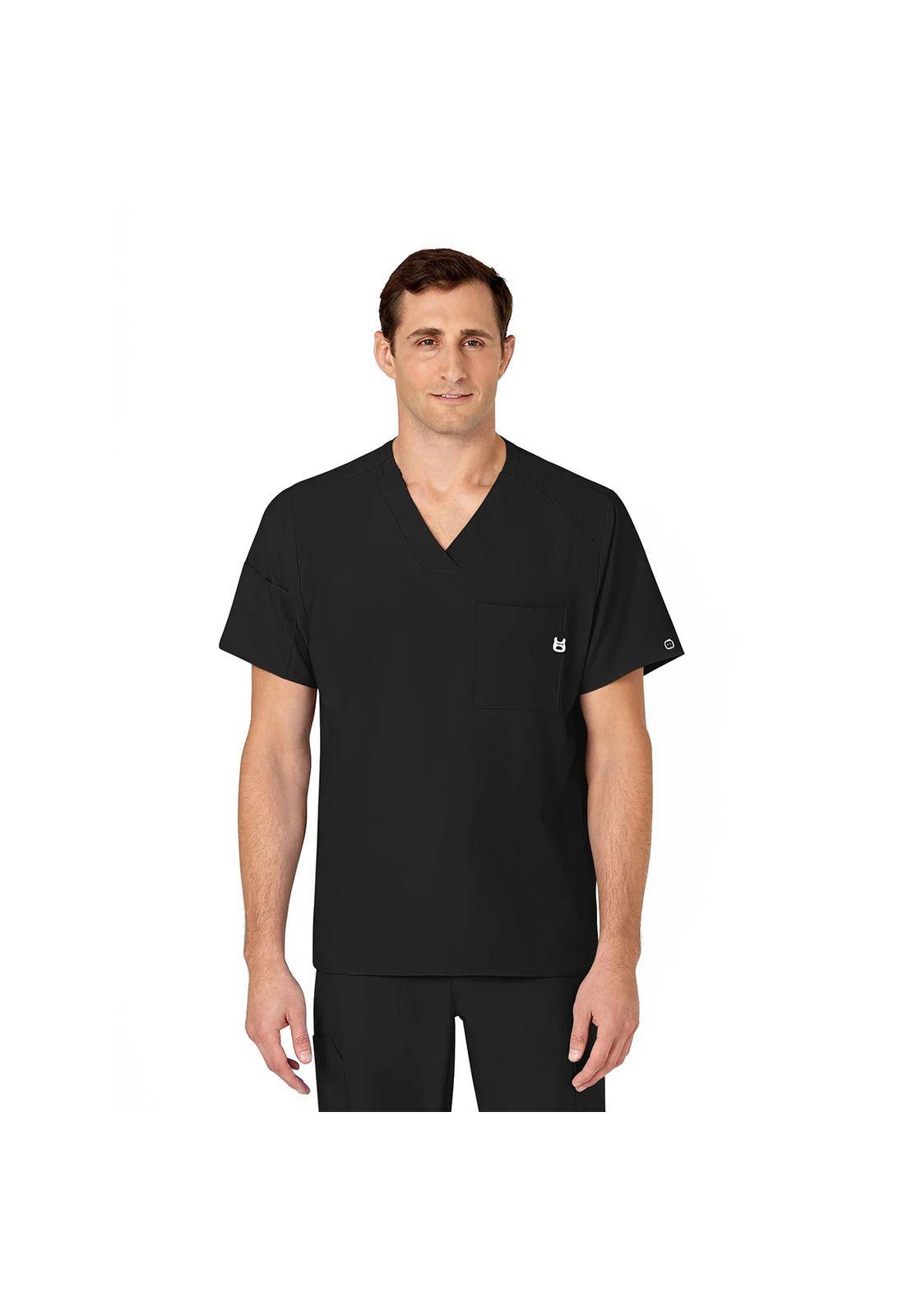 Polera Clínica Hombre Wonderwink 6355 Negro-0