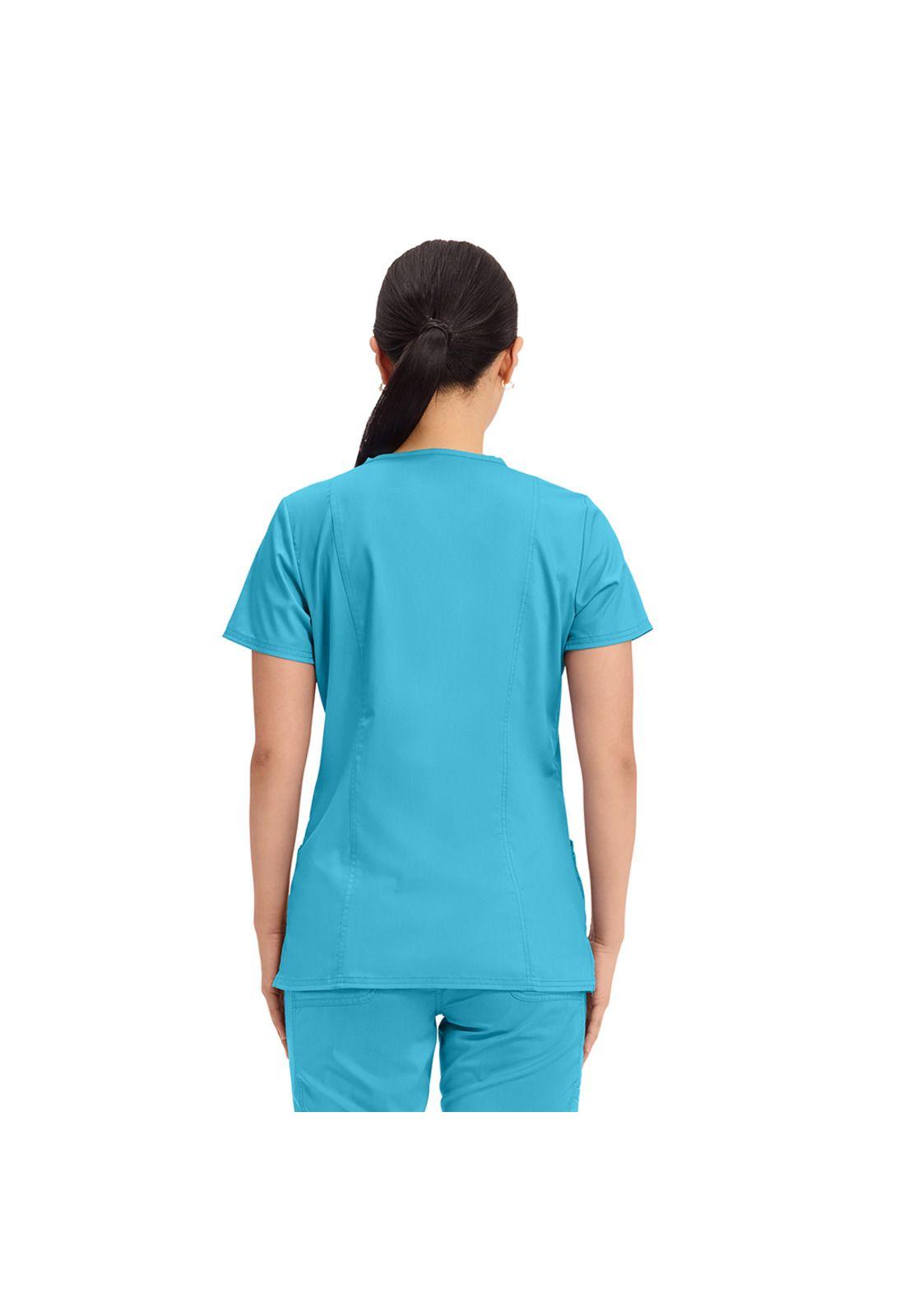 POLERA CLÍNICA MUJER CHEROKEE REVOLUTION WW620 TURQUOISE-4
