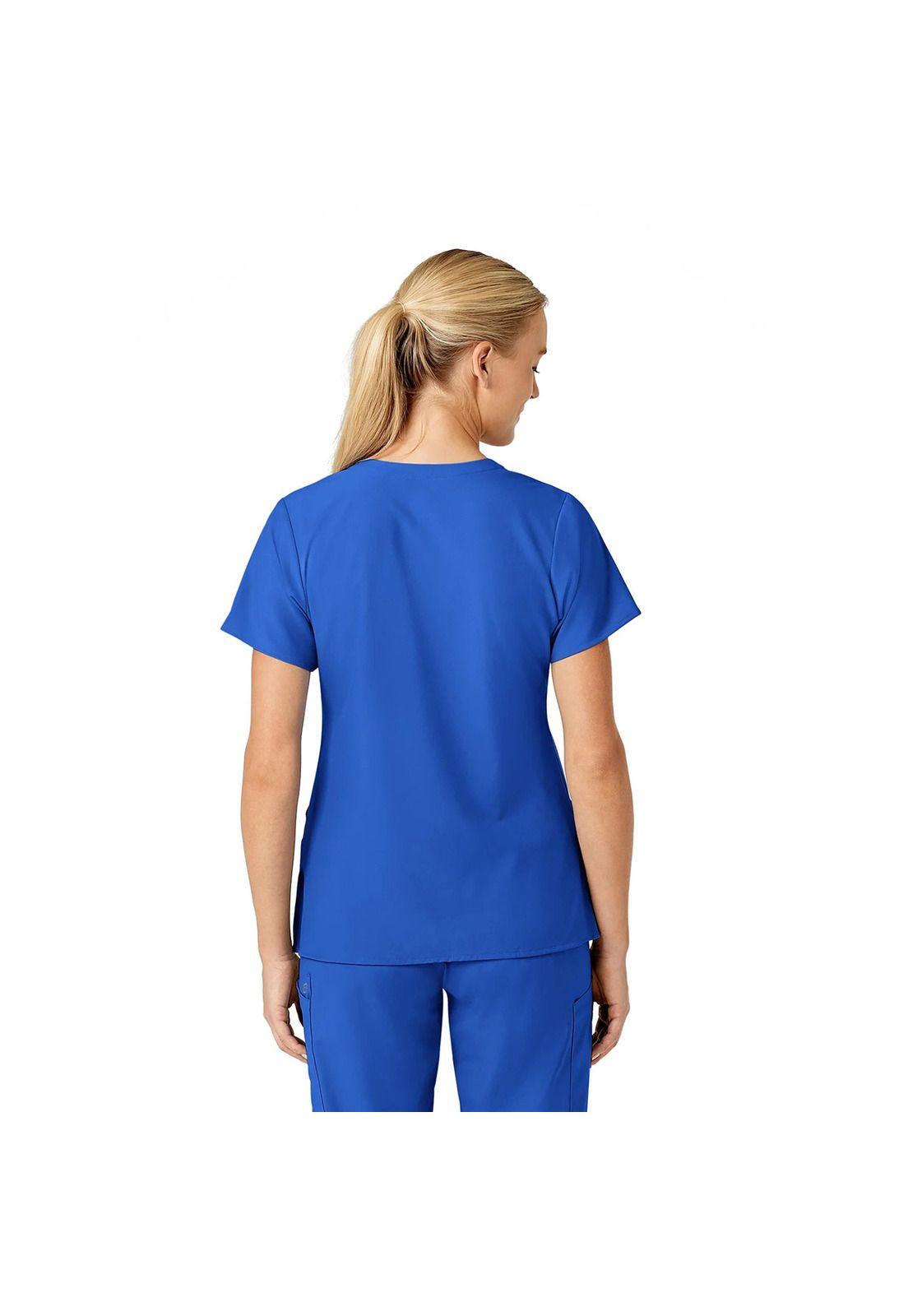 Polera Clínica Mujer Wonderwink 6155 Azulino-2