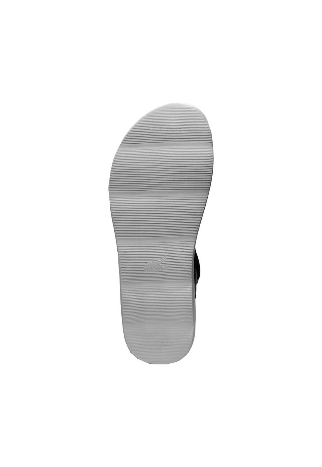 Sandalia Mujer Cuero Neoprene Negro Mike`s-5