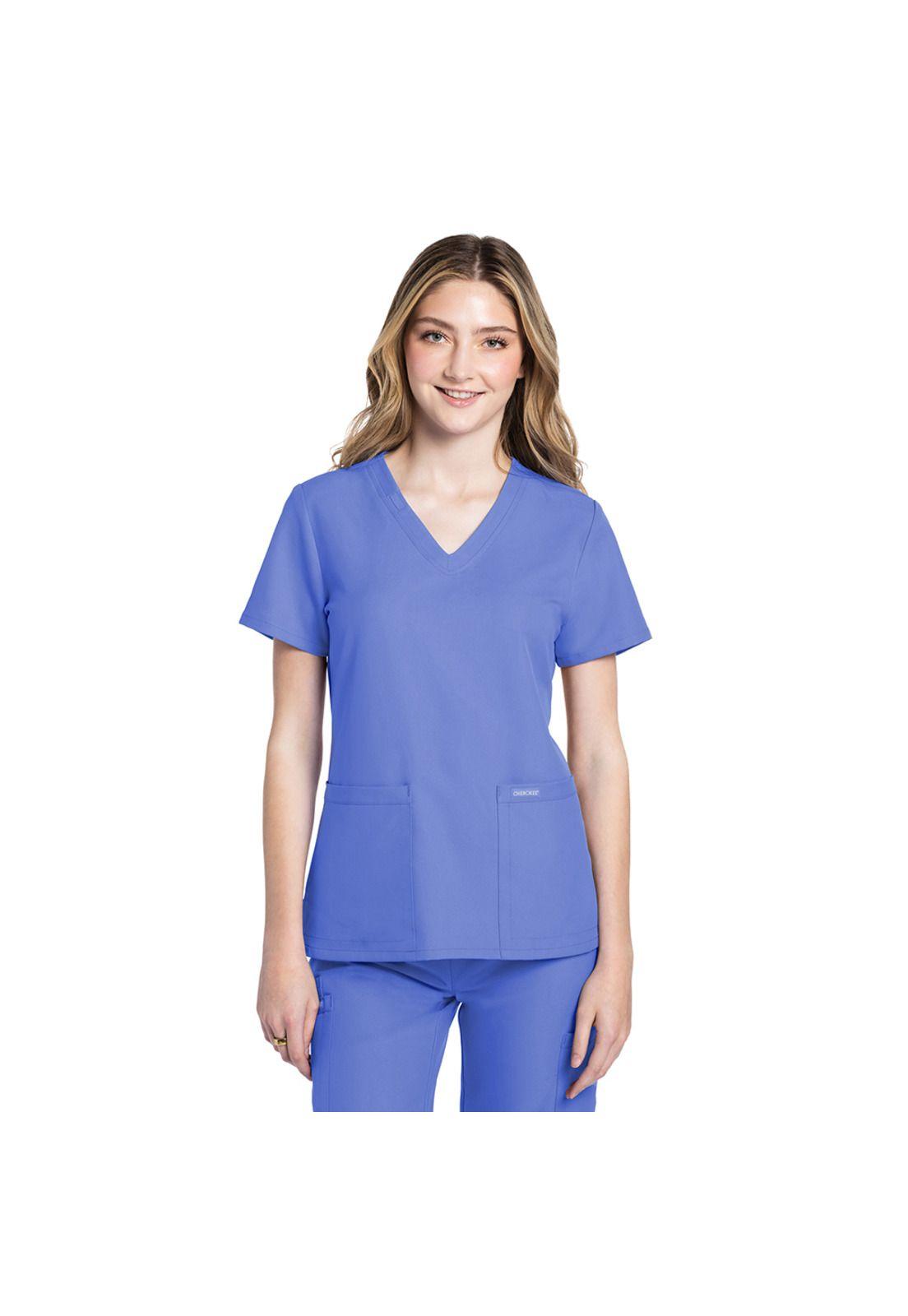 POLERA CLÍNICA MUJER CHEROKEE CK953A ORIGINALS ULTRA CIEL-0