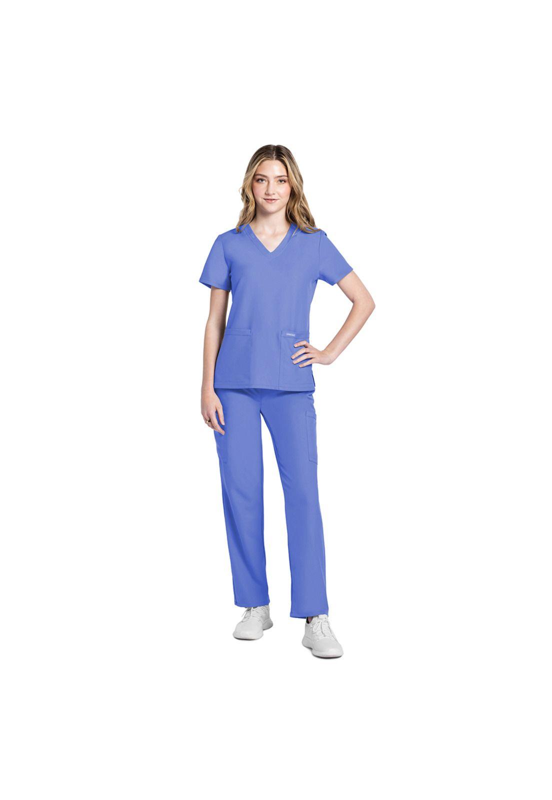 POLERA CLÍNICA MUJER CHEROKEE CK953A ORIGINALS ULTRA CIEL-2