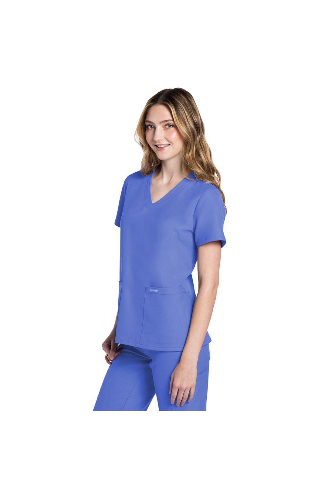 POLERA CLÍNICA MUJER CHEROKEE CK953A ORIGINALS ULTRA CIEL-3