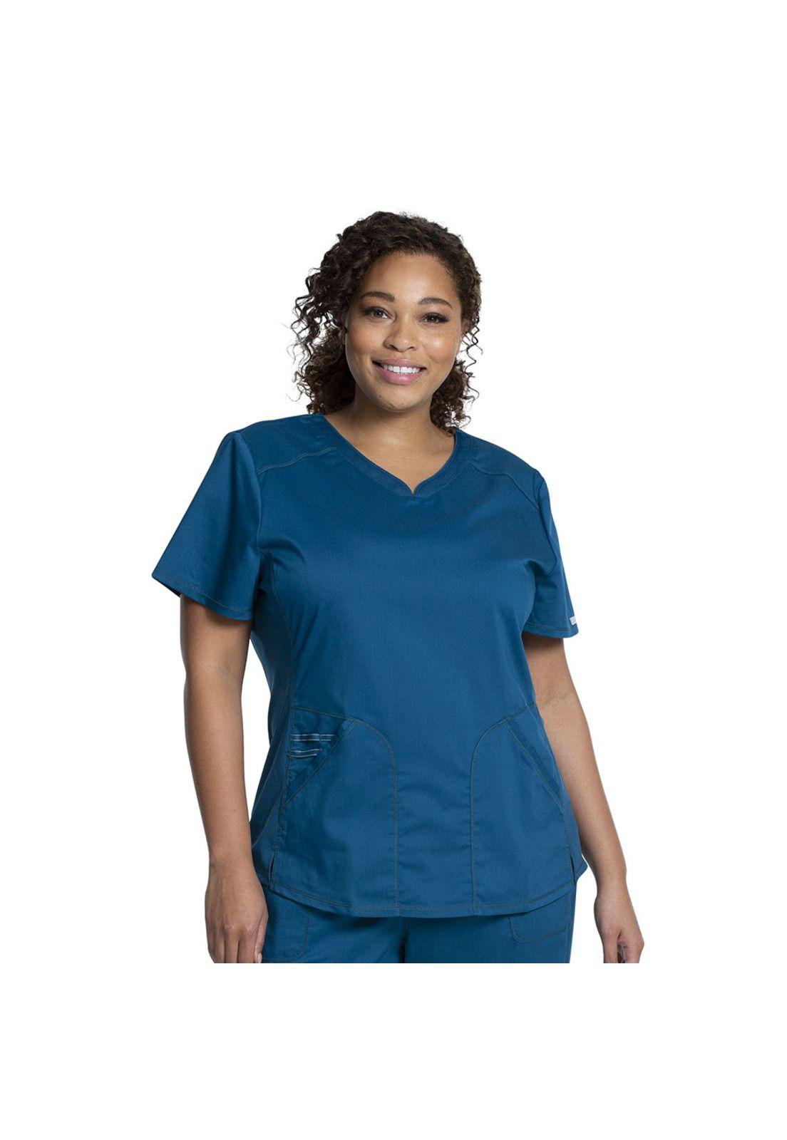 POLERA CLÍNICA MUJER CHEROKEE REVOLUTION WW601 CARIBBEAN-1