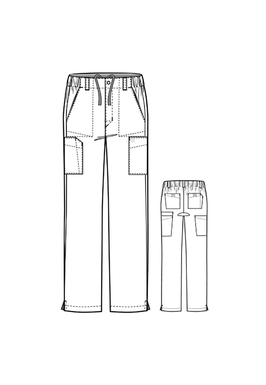Pantalón Cargo Clínico Hombre Wonderwink 5355 Azulino-5
