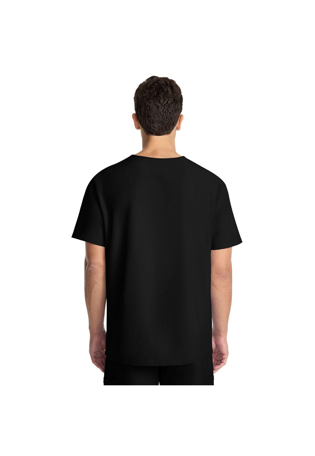 POLERA CLÍNICA HOMBRE CUELLO EN V CK783A BLACK-4