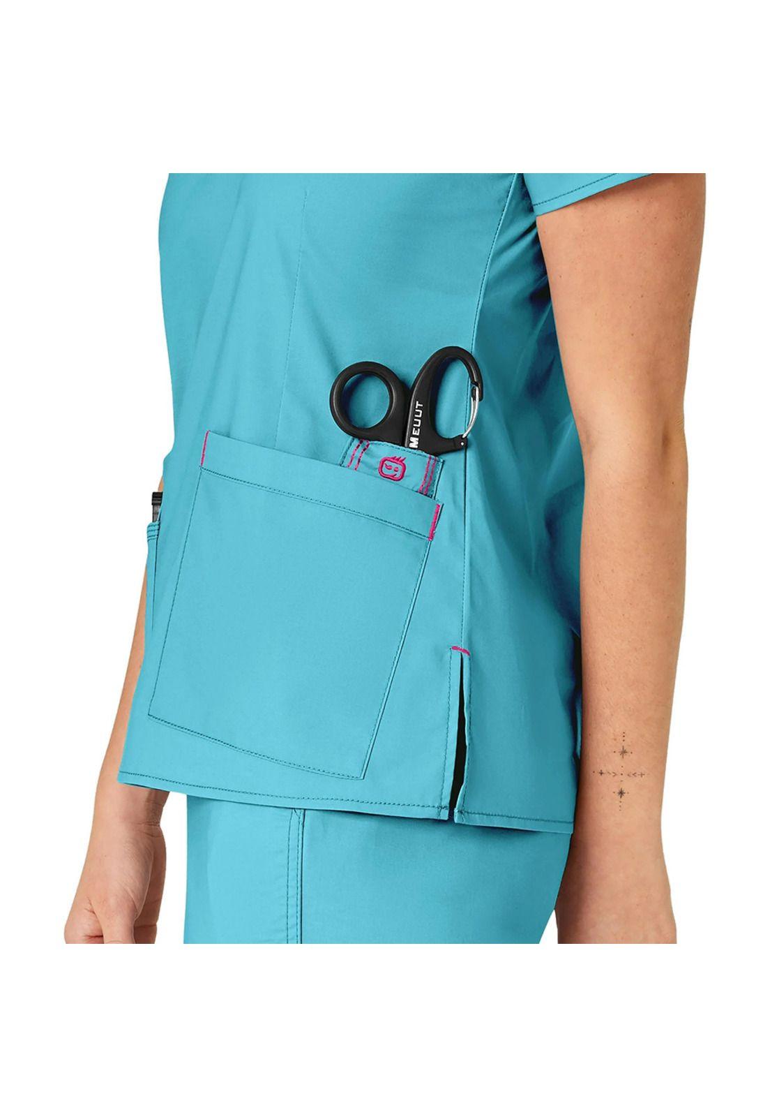 POLERA CLÍNICA MUJER WINK FLEX 6108 AQUA-4