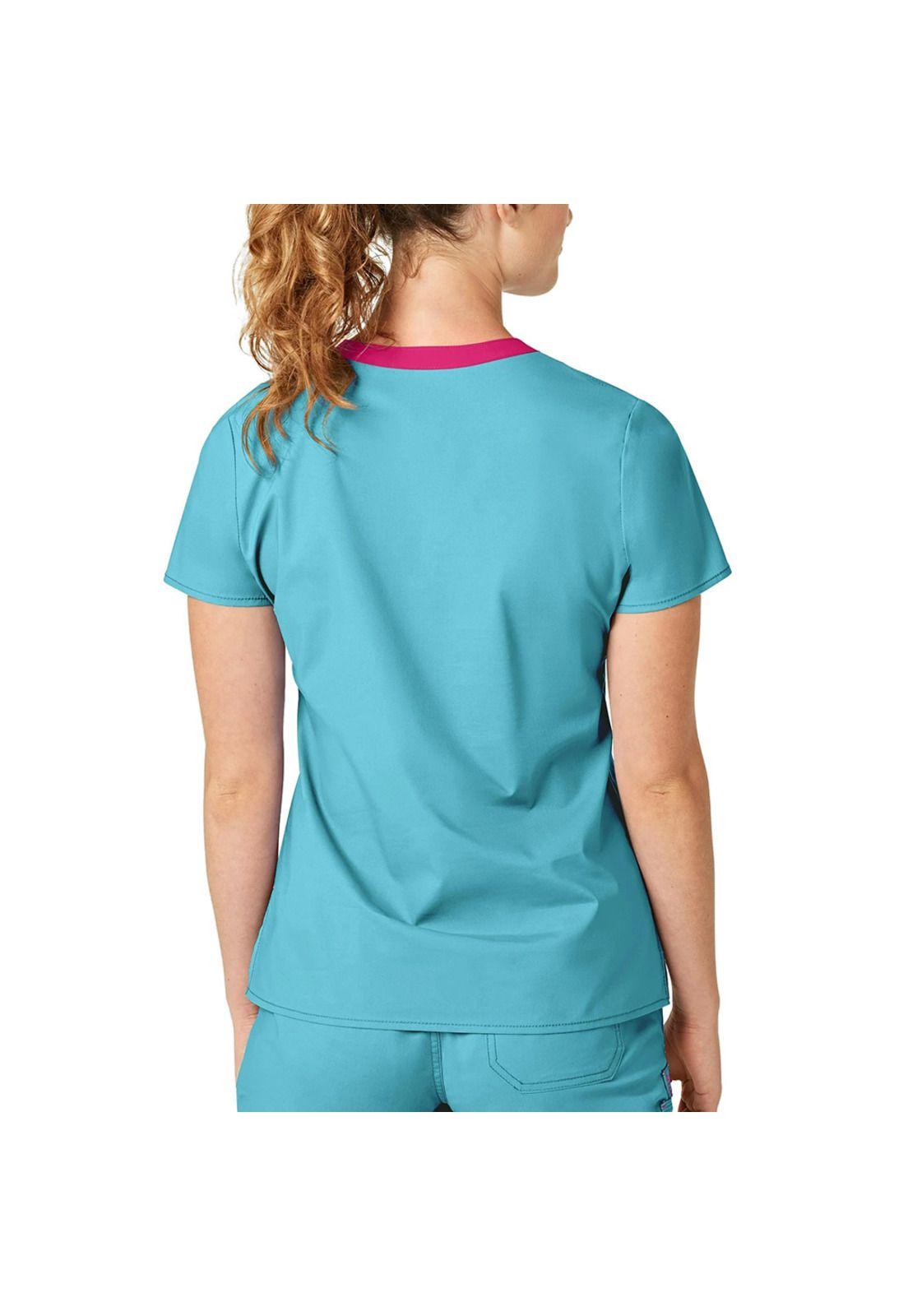 POLERA CLÍNICA MUJER WINK FLEX 6108 AQUA-5
