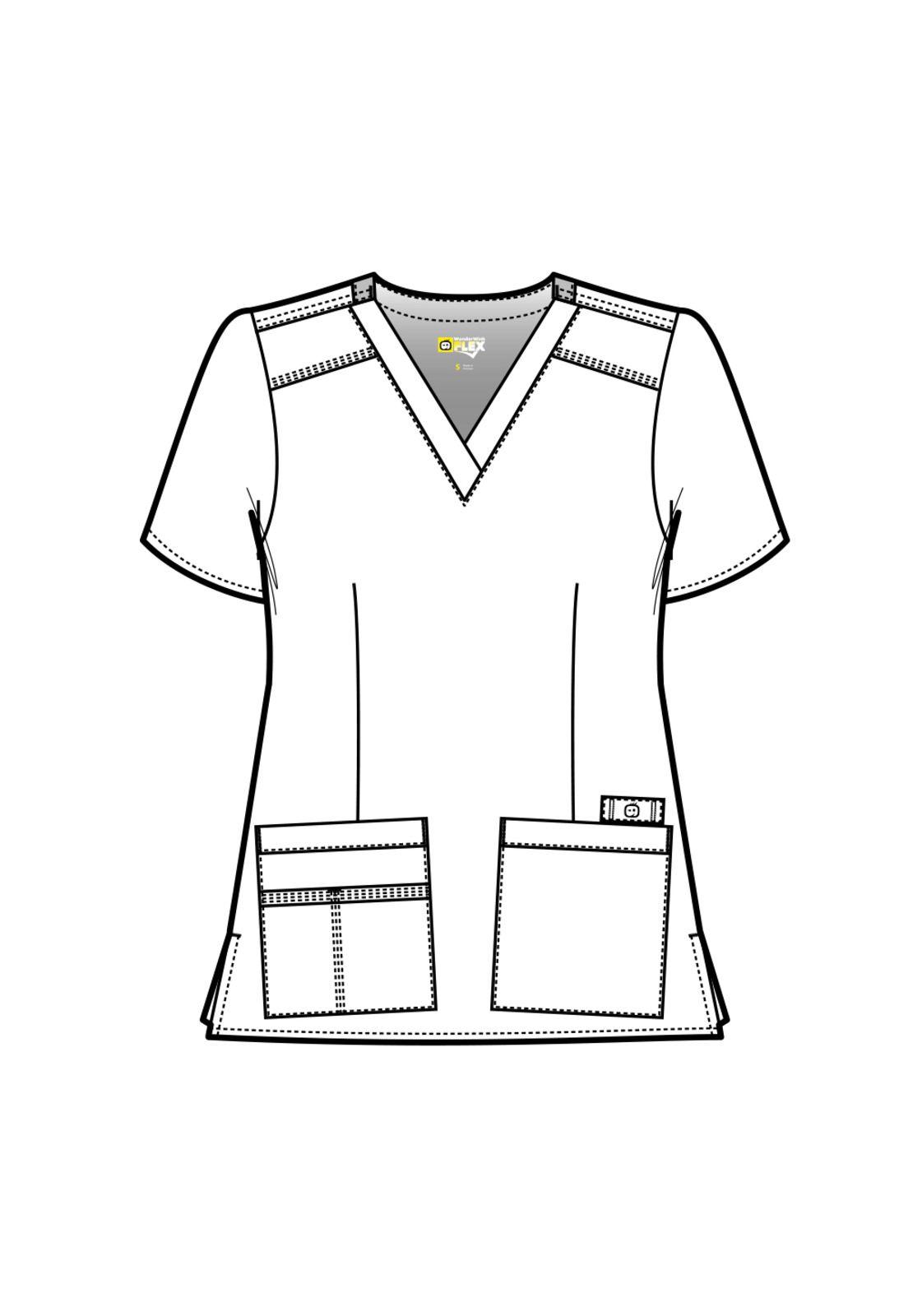 POLERA CLÍNICA MUJER WINK FLEX 6108 AQUA-6