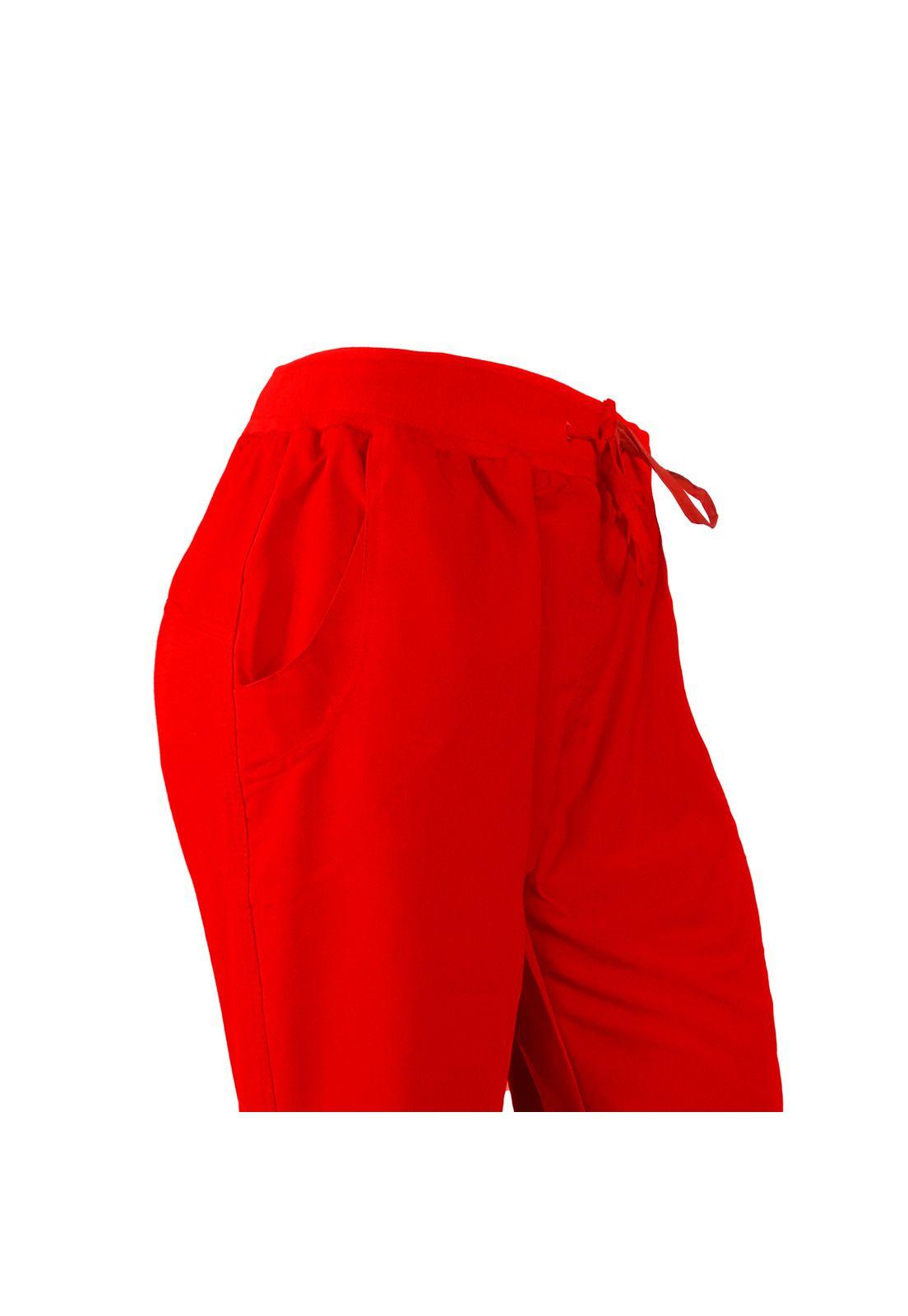 Pantalón Mujer Rojo Mike's Antifluido Uniformes Clínicos-0
