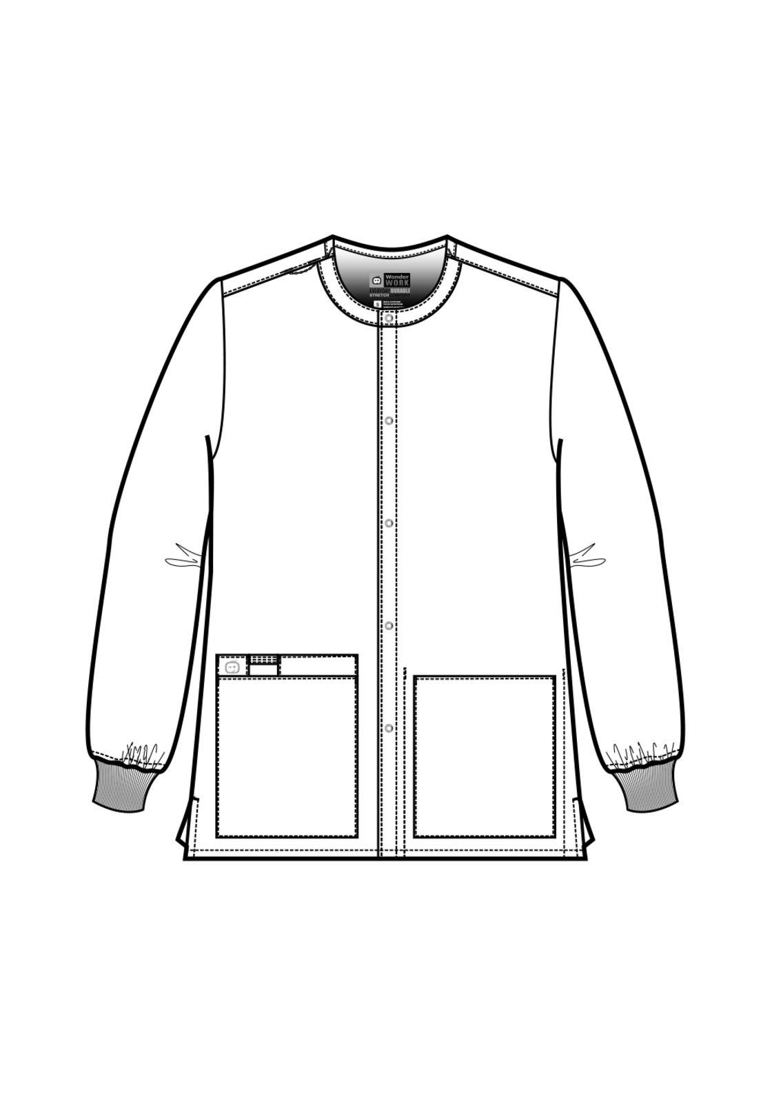 CHAQUETA CLÍNICA WONDERWINK UNISEX CON BROCHES 800 CEIL-8