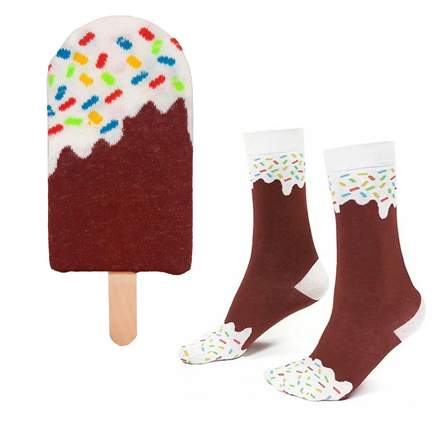 Calcetines Divertidos Paleta Helado Unisex Pack 2-6
