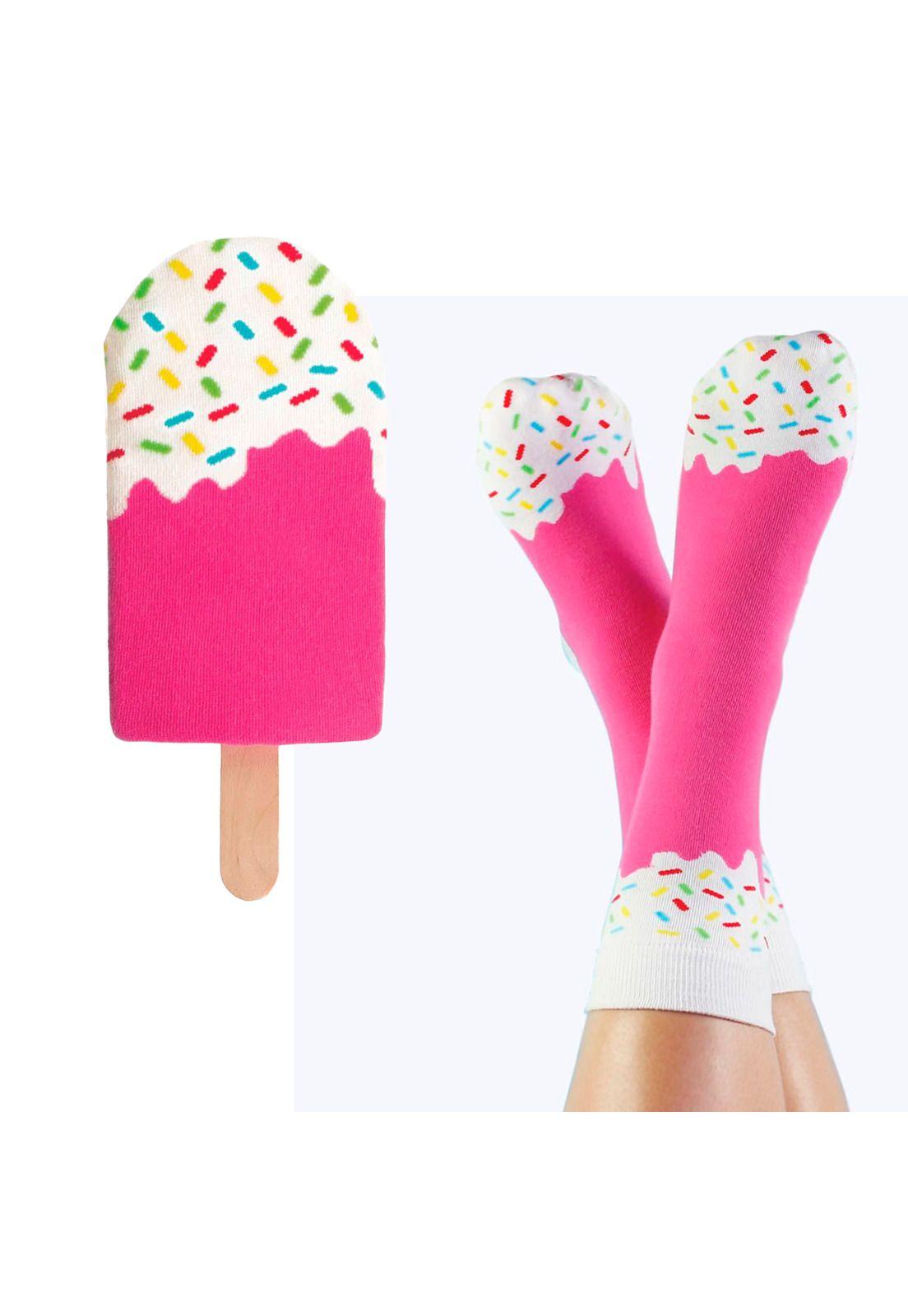 Calcetines Divertidos Paleta Helado Unisex Pack 2-4